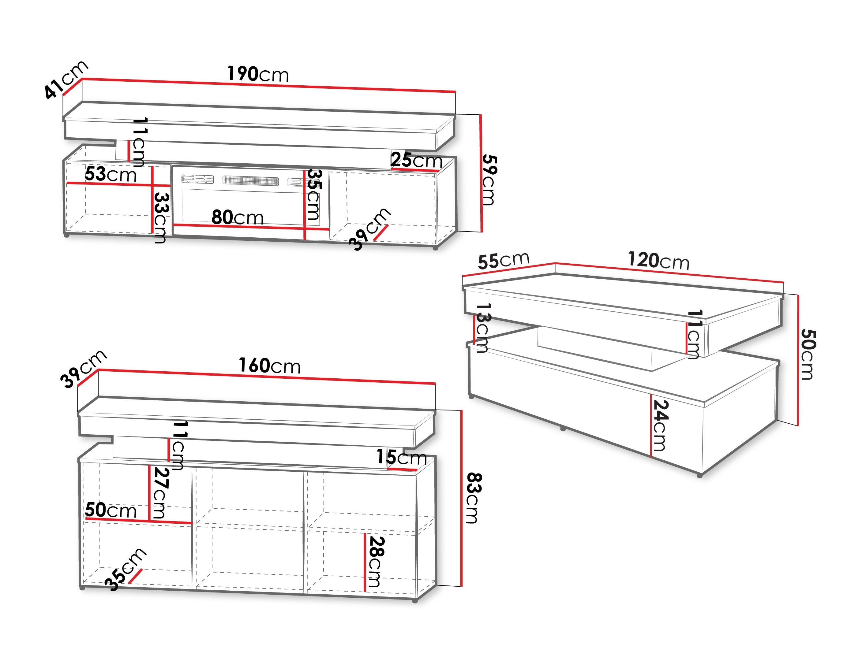 Set za dnevnu sobu Monfero 106 (Svetlobraon)