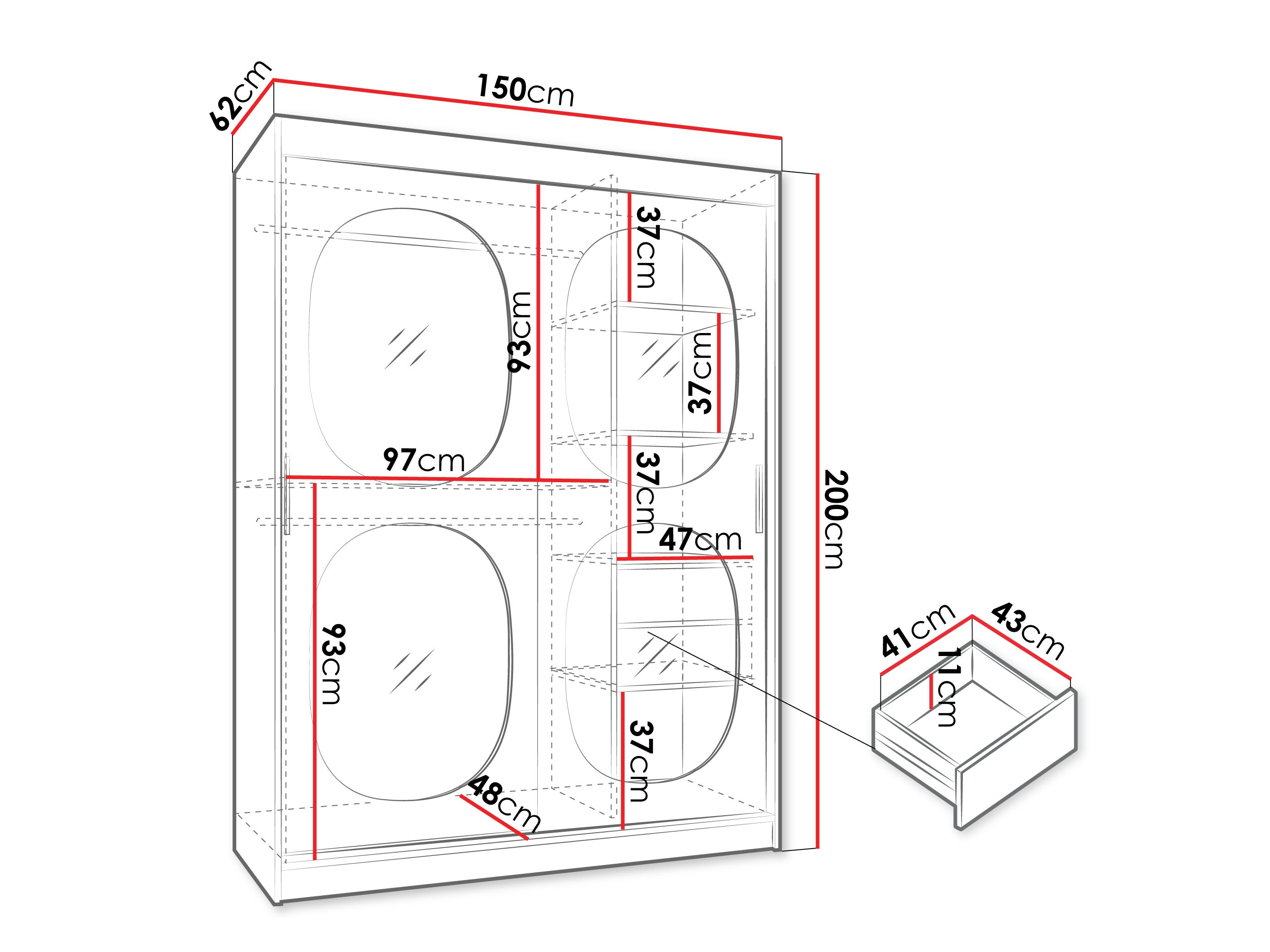 Ormar Hartford 527 (Crno)