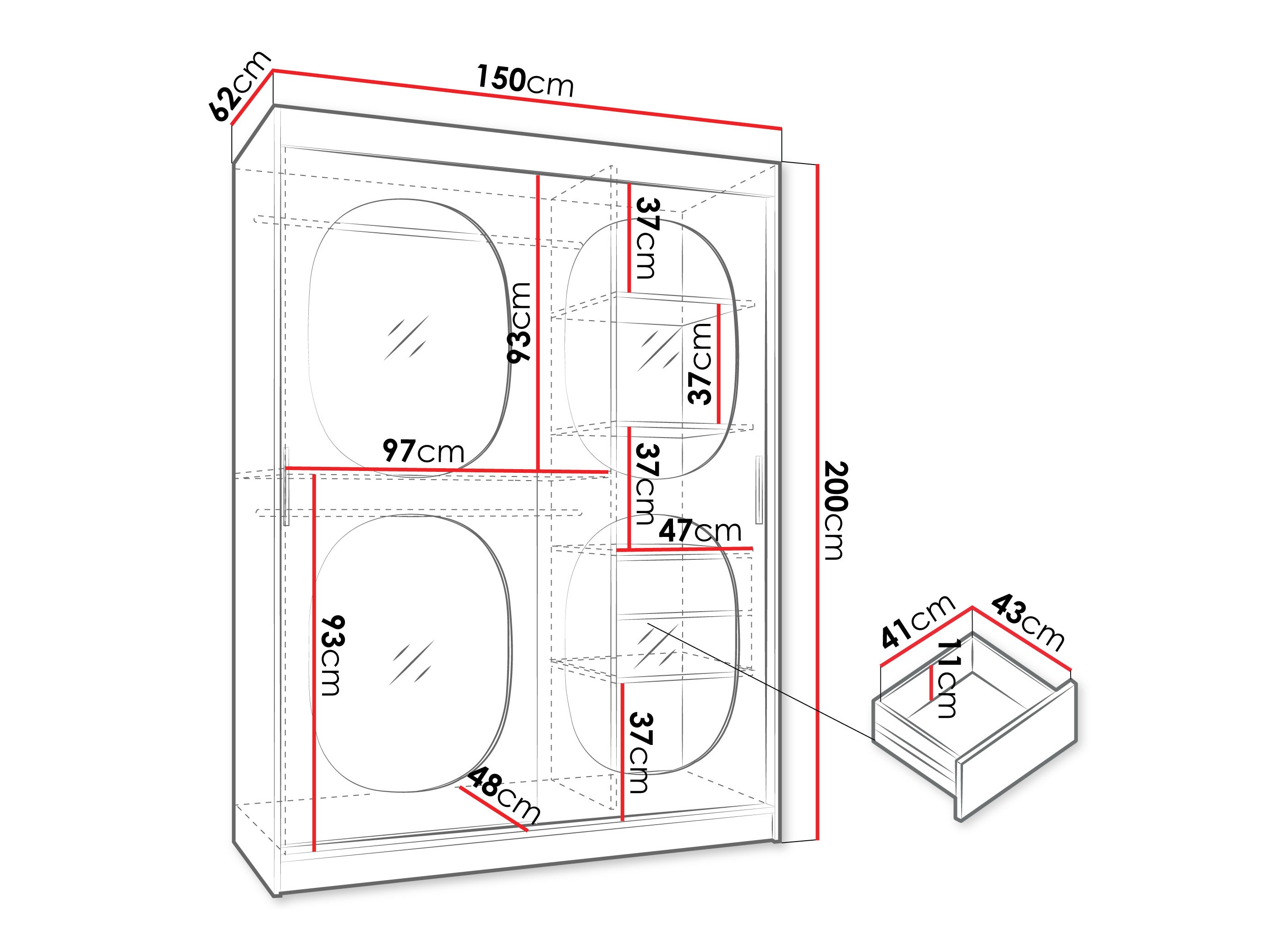 Ormar Hartford 527 (Crno)