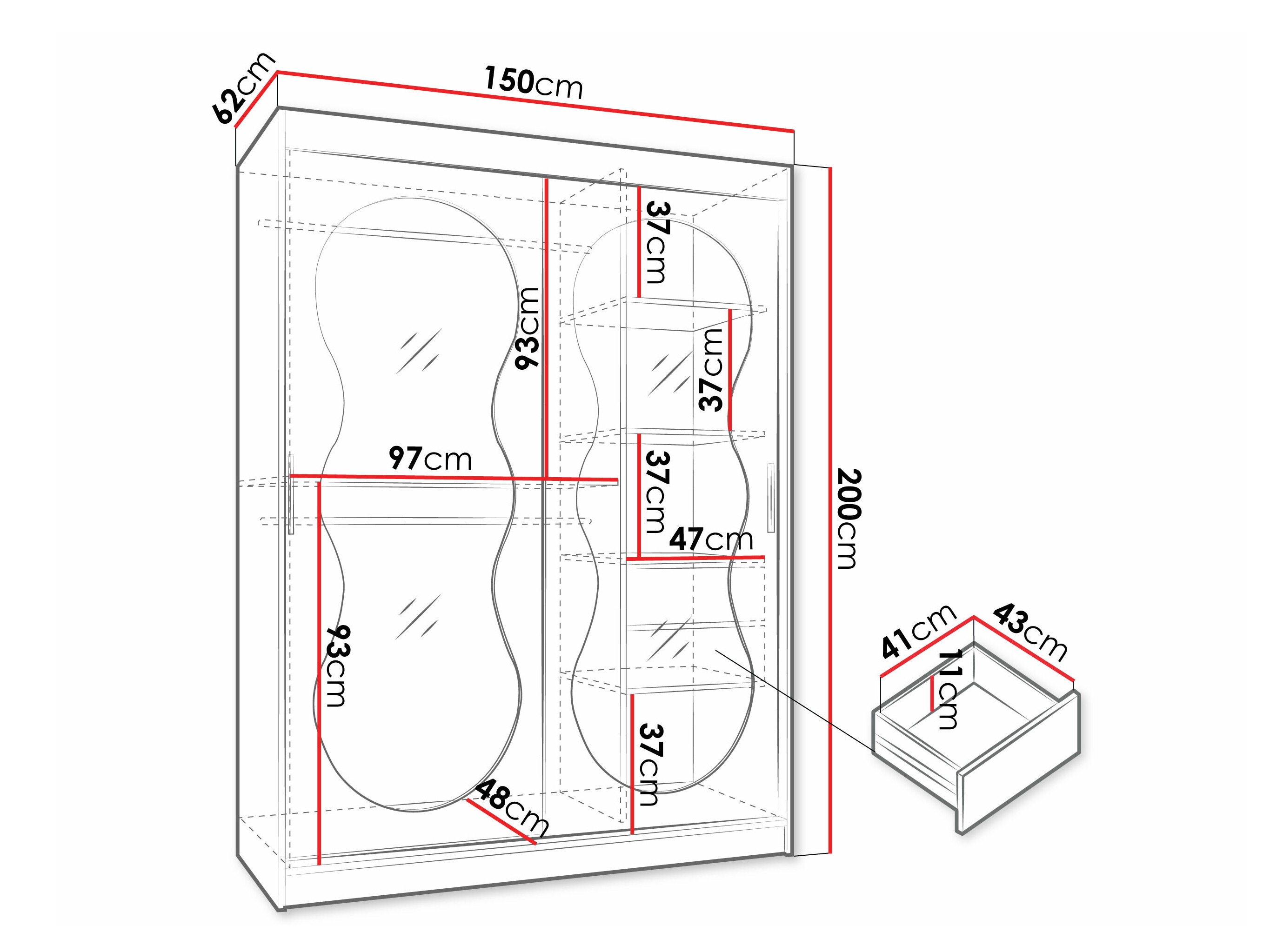 Ormar Hartford 528 (Crno)