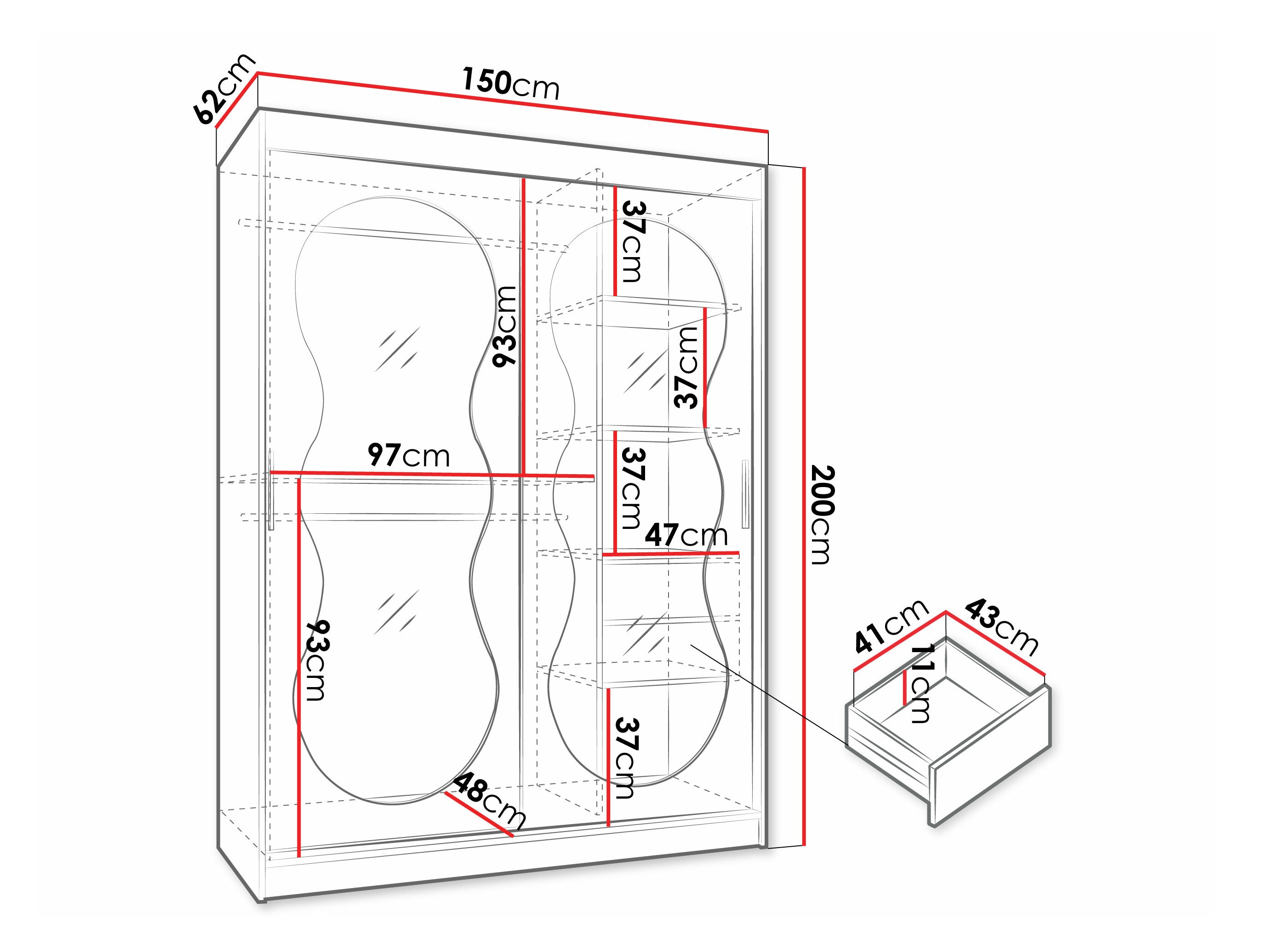 Ormar Hartford 528 (Crno)