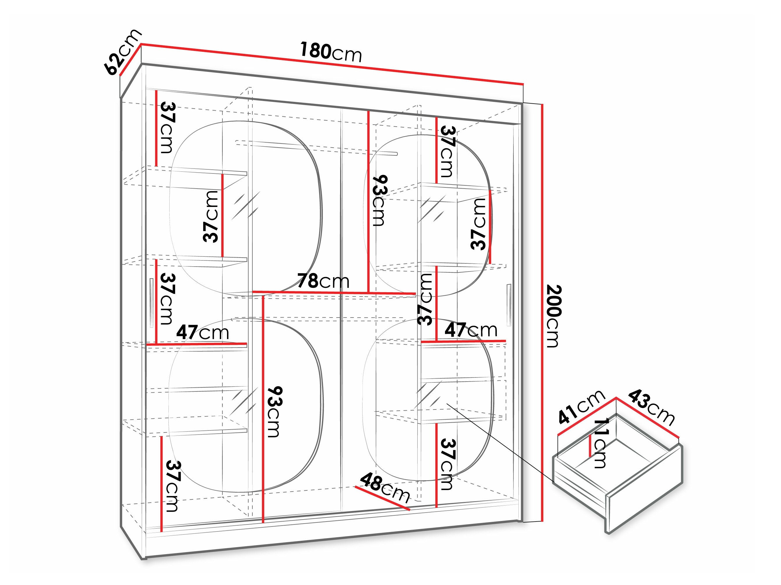 Ormar Hartford 529 (Crno)