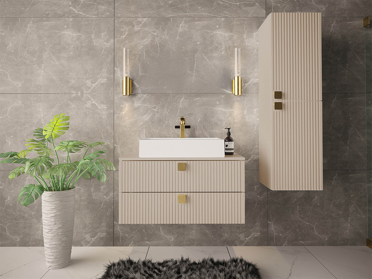 Set za kupatilo Orlvera 103 (Svetlobraon)