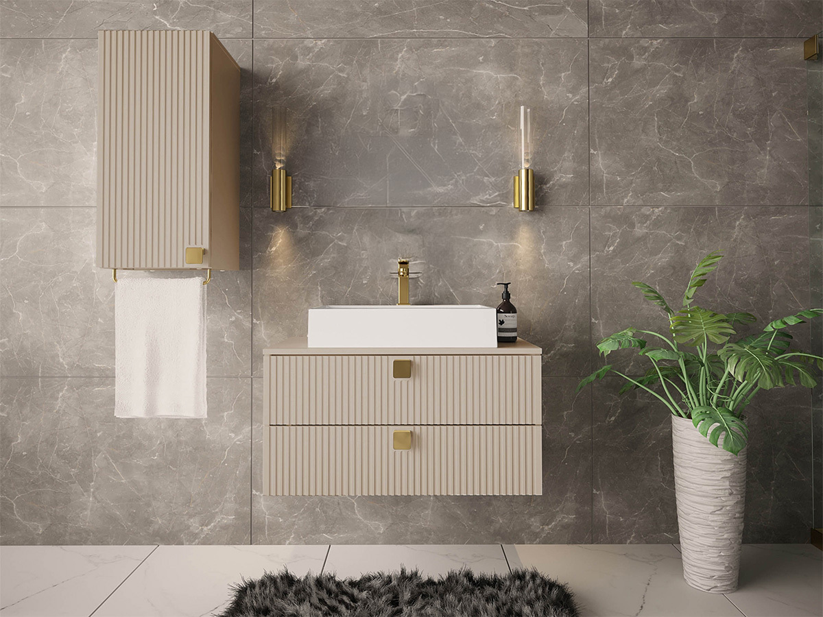 Set za kupatilo Orlvera 104 (Svetlobraon)