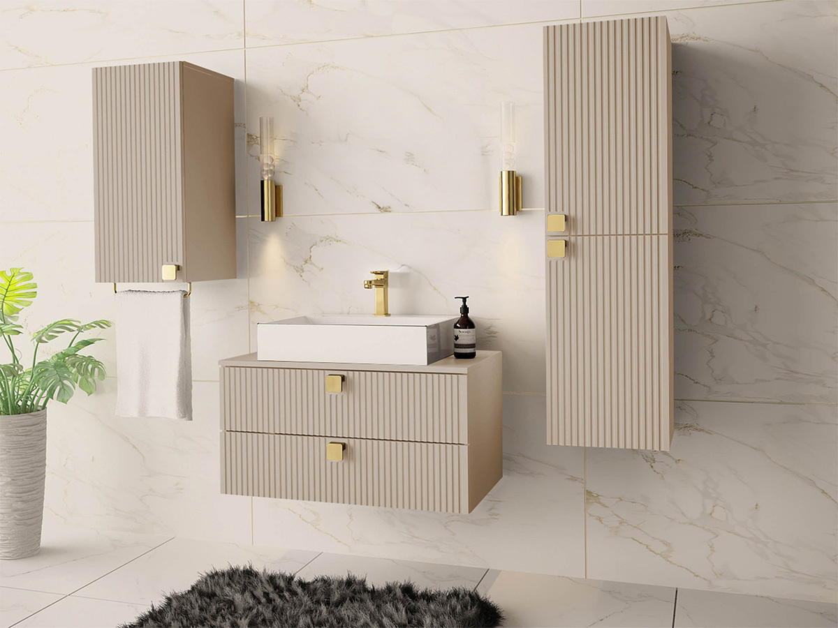 Set za kupatilo Orlvera 105 (Svetlobraon)