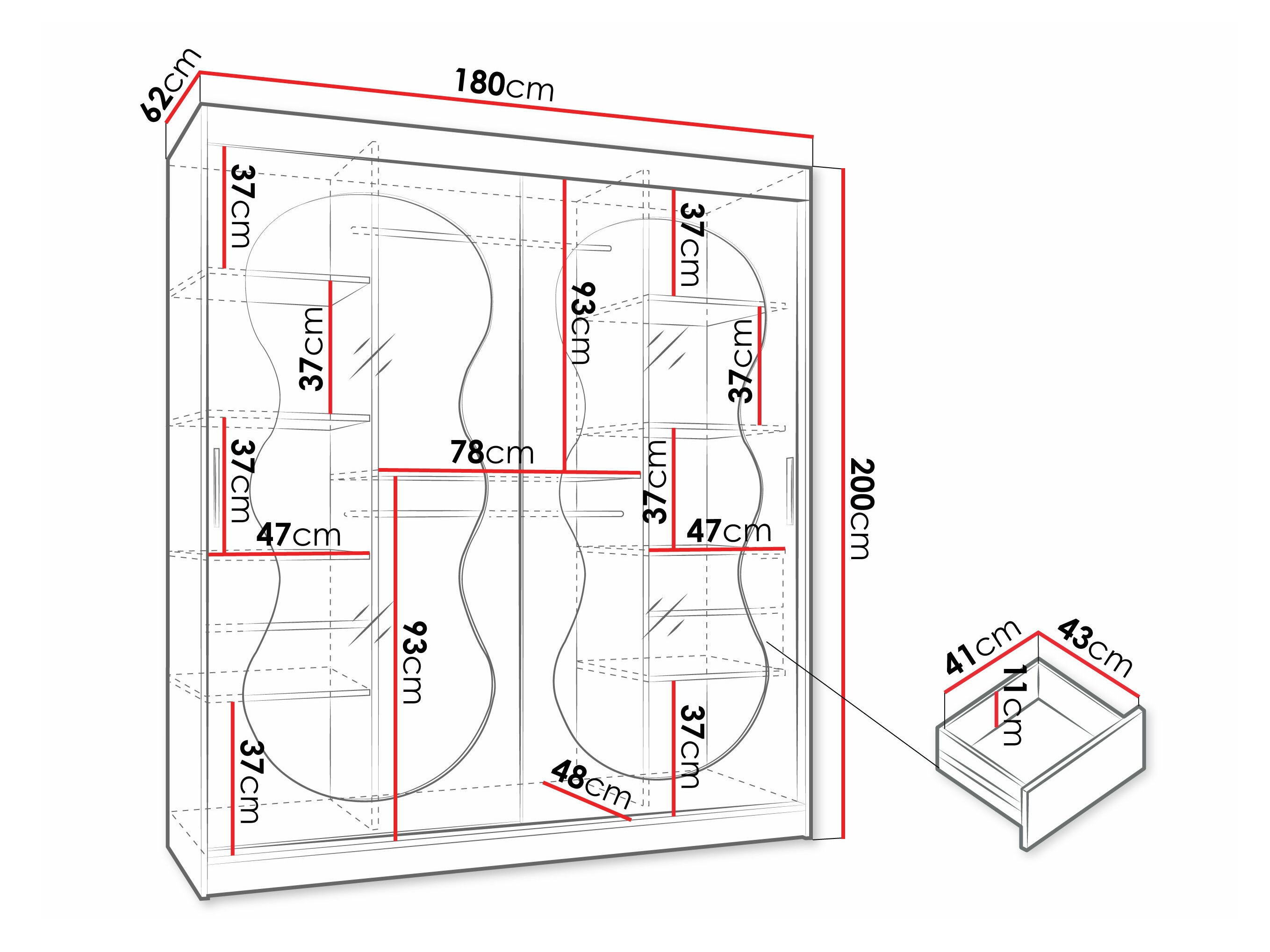 Ormar Hartford 530 (Crno)
