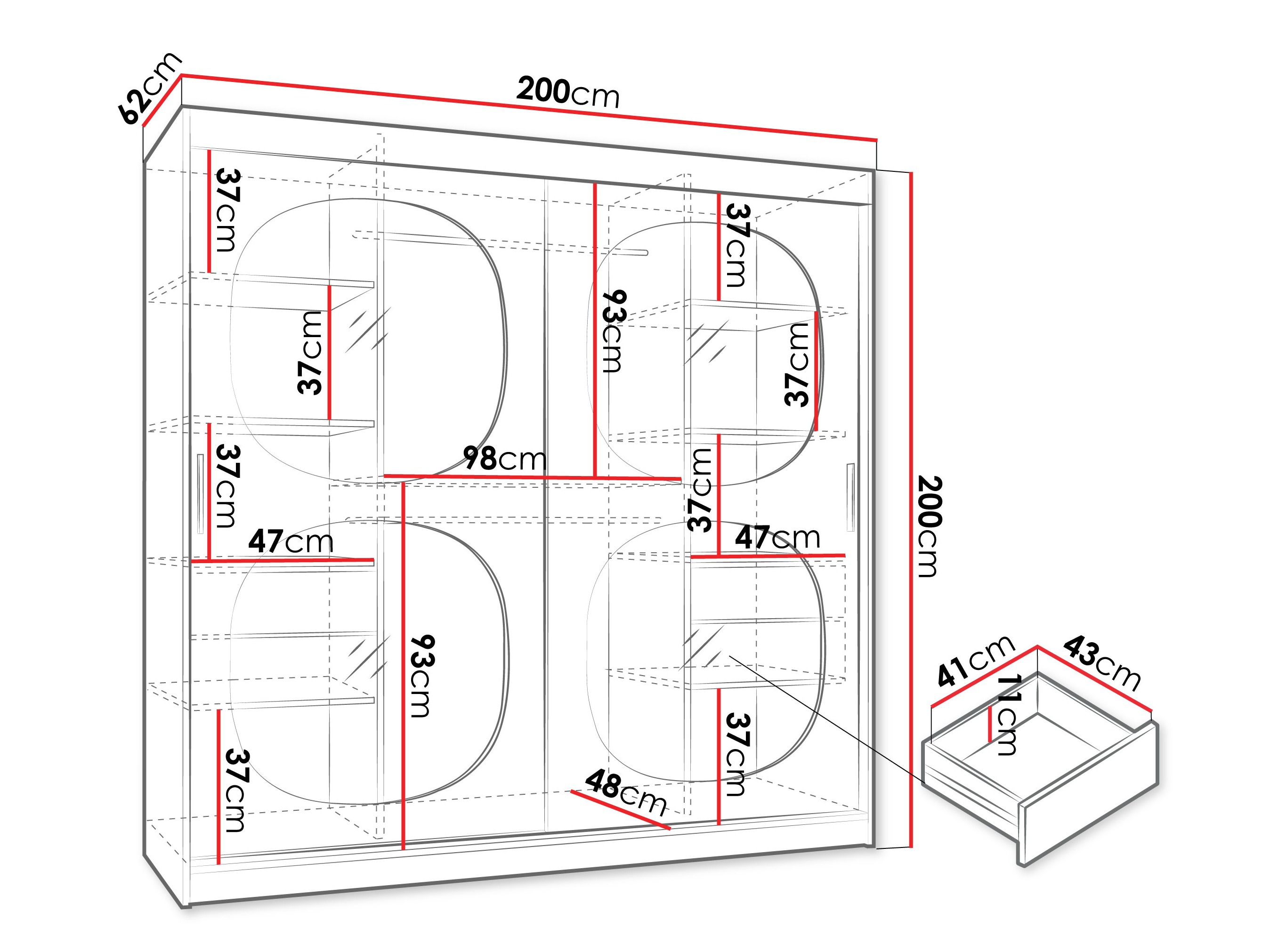Ormar Hartford 531 (Crno)