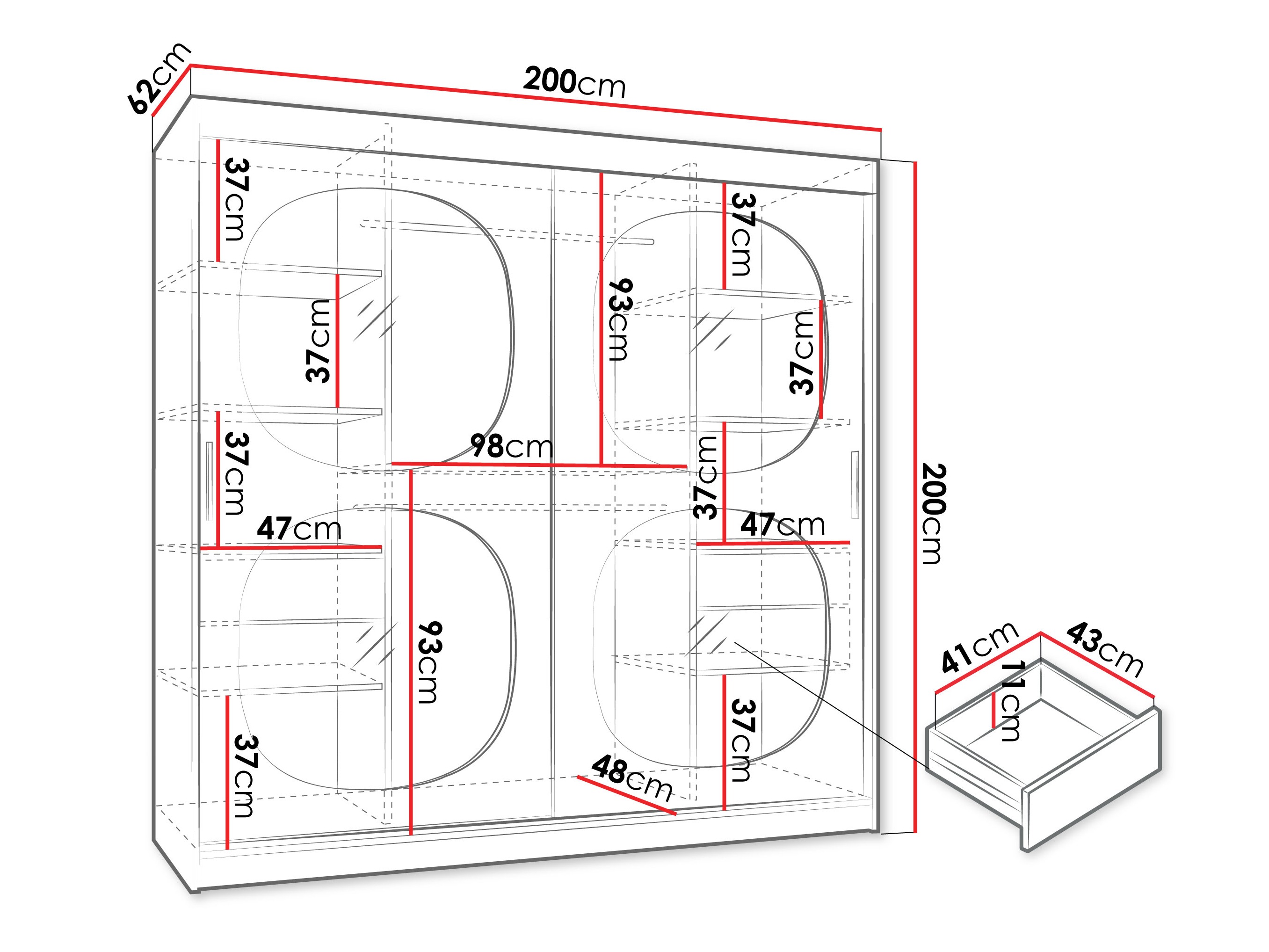 Ormar Hartford 531 (Crno)