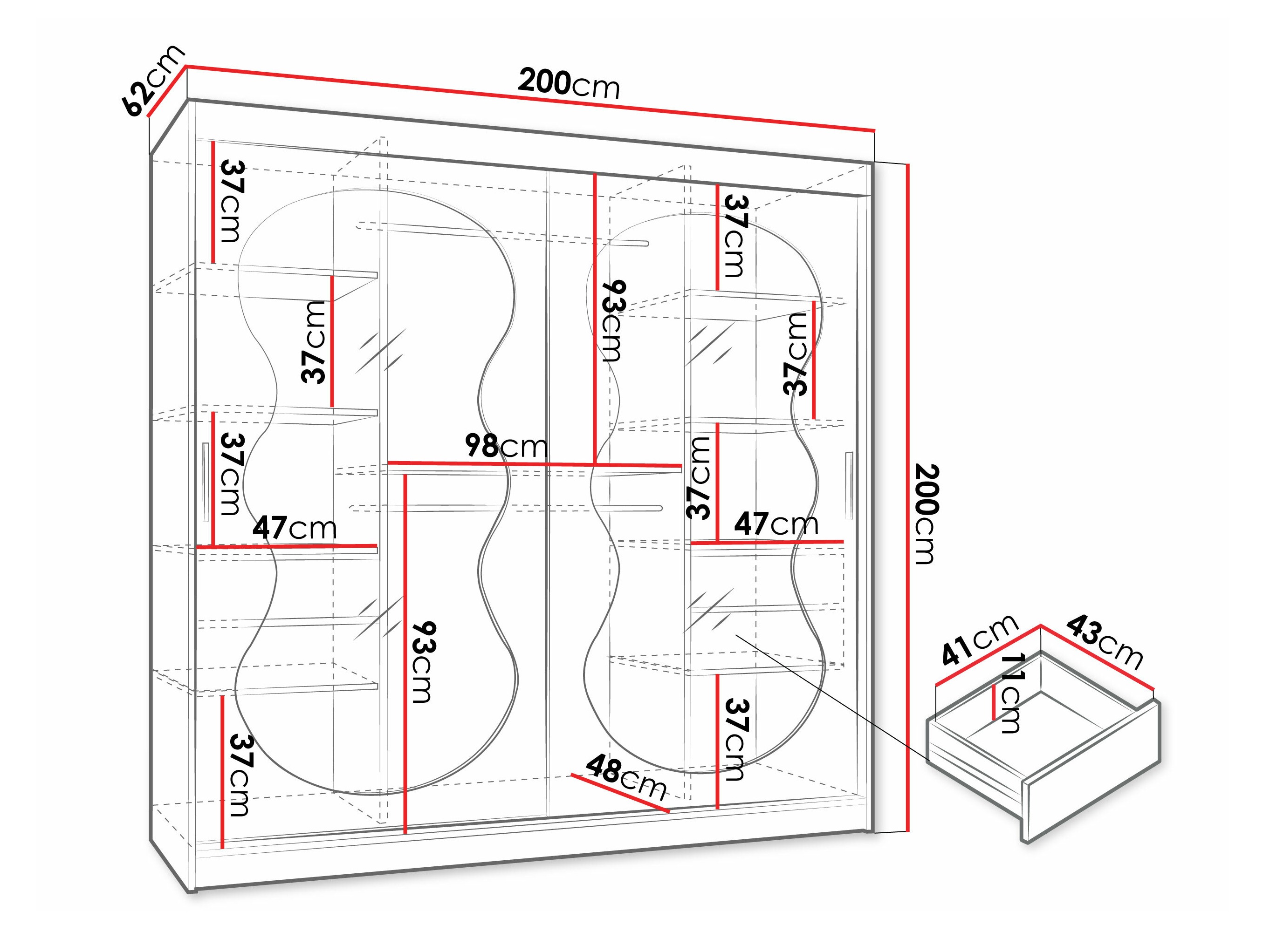 Ormar Hartford 532 (Crno)