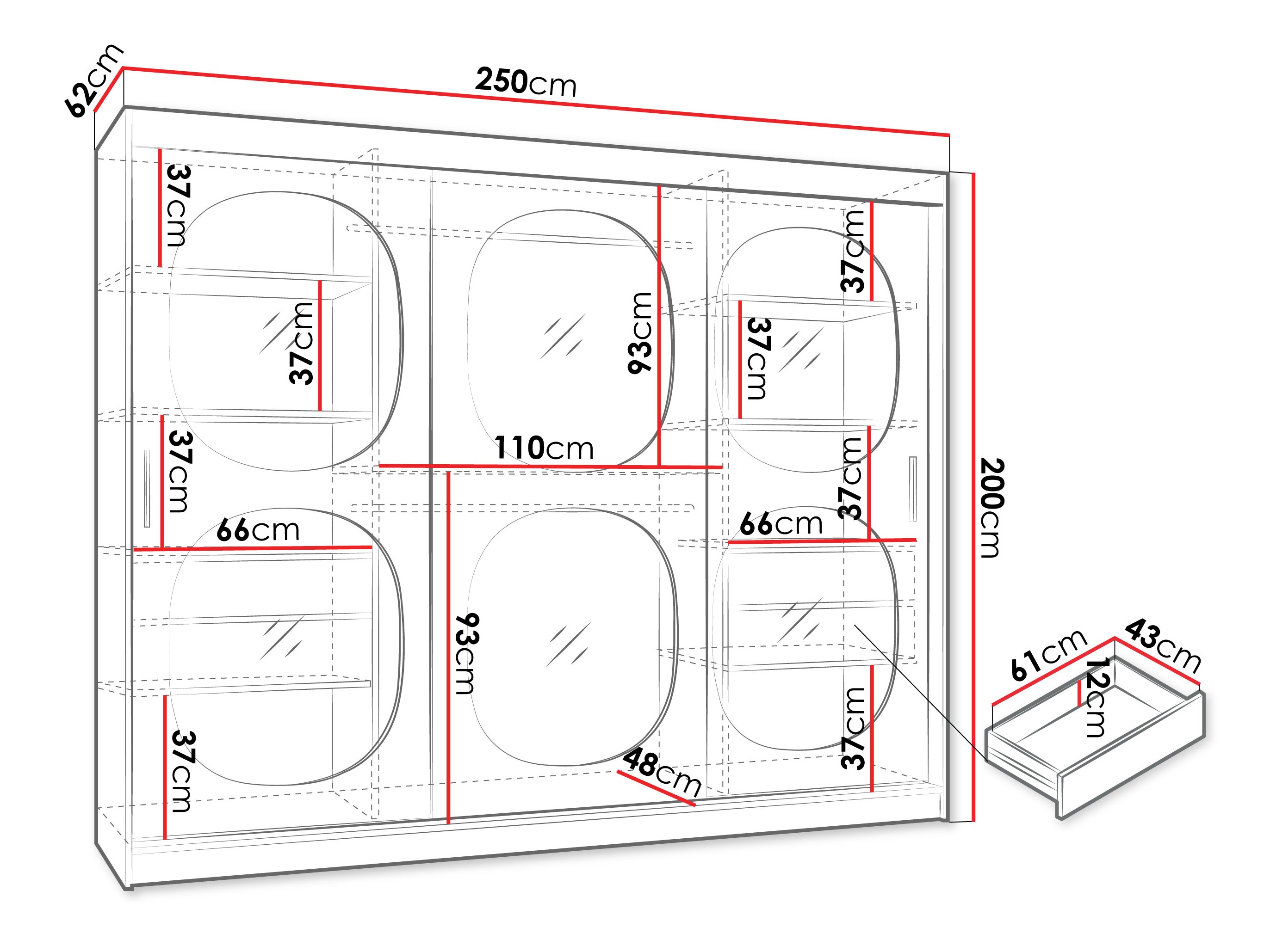 Ormar Hartford 533 (Crno)