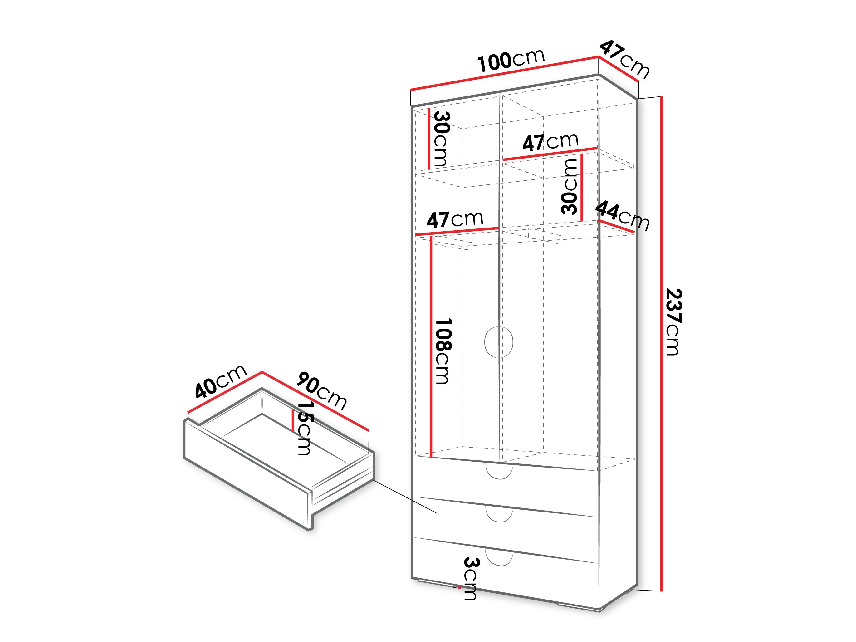 Ormar Hartford 565 (Crno)