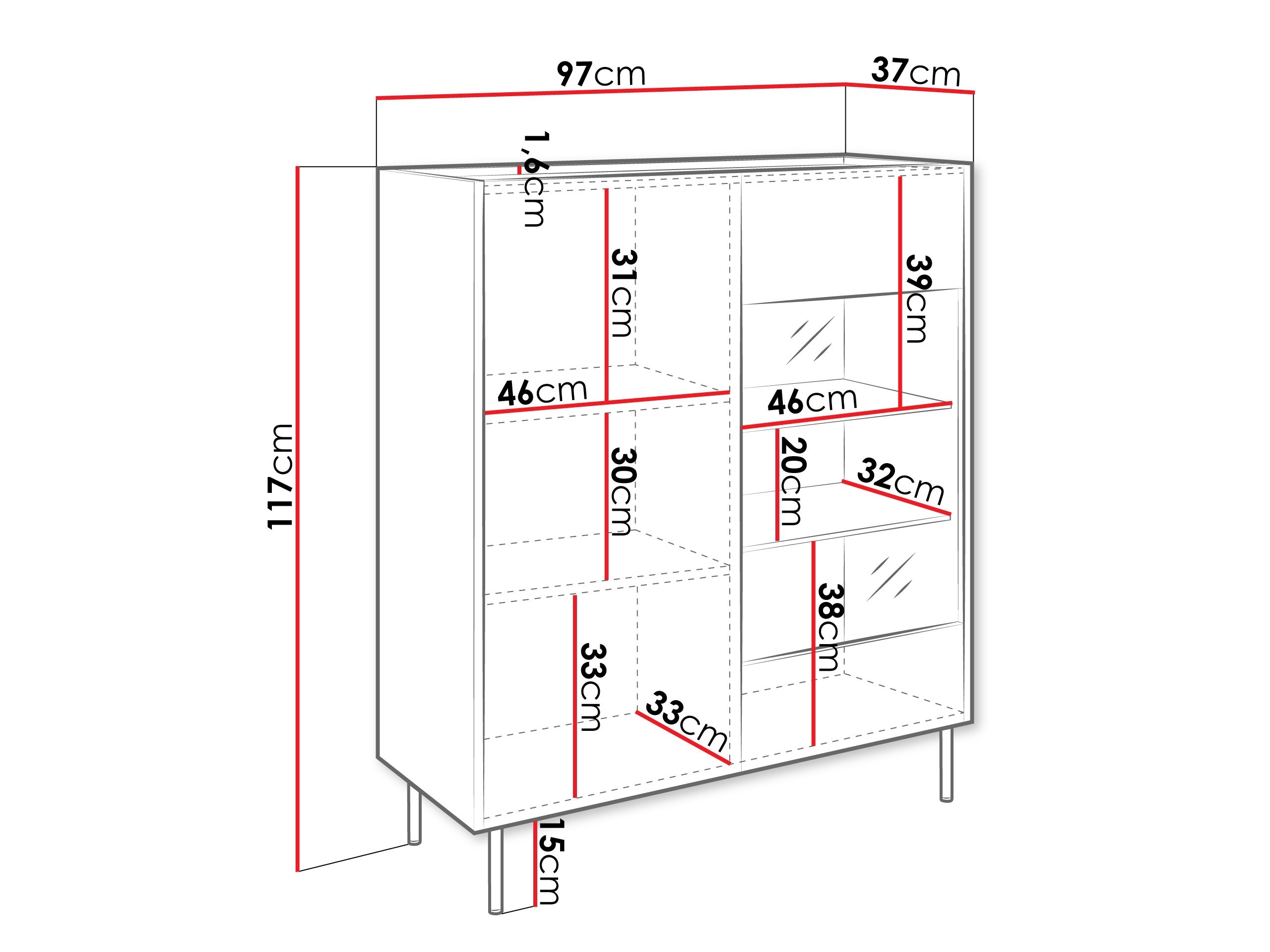 Ormarić Comfivo Belviro 107