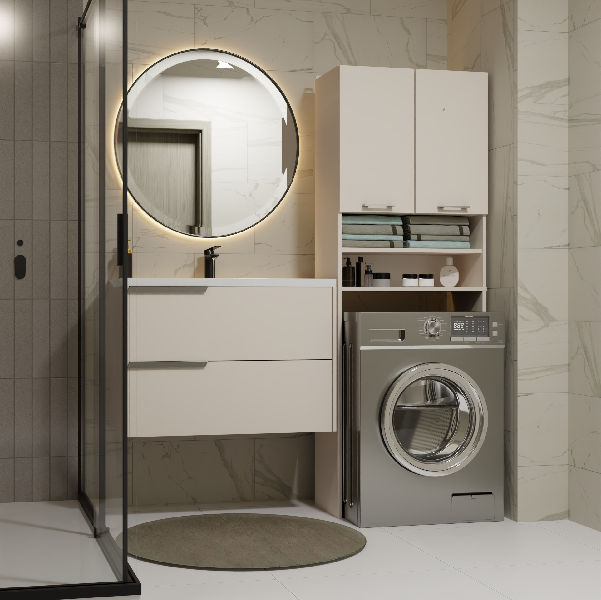 Polica za kupatilo Balelbo 104 (Kašmir)