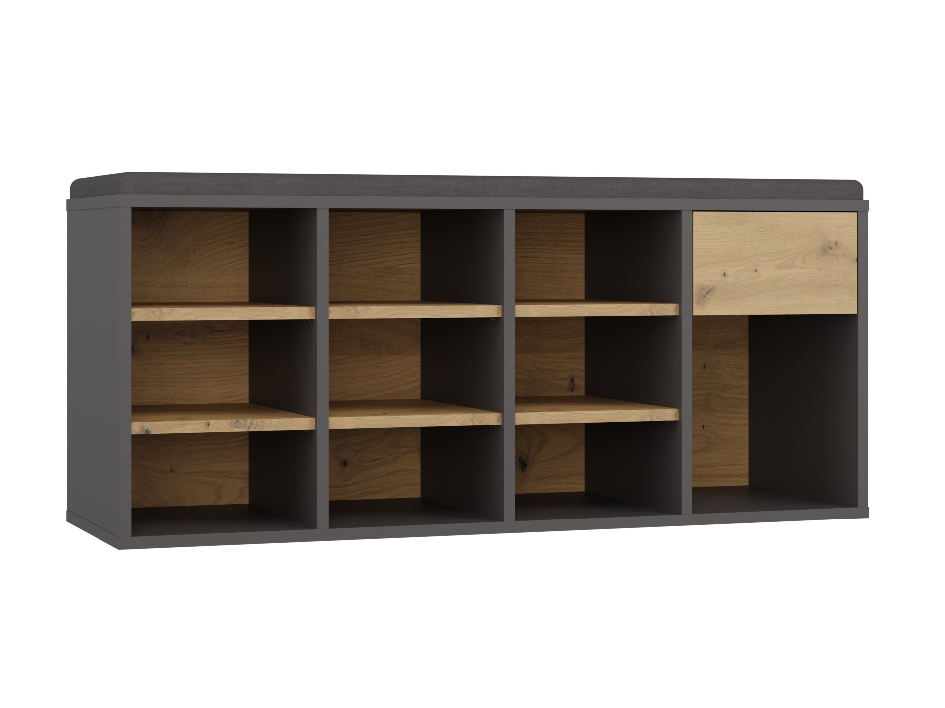 Polica za obuću Mandeville 322 (Antracit)