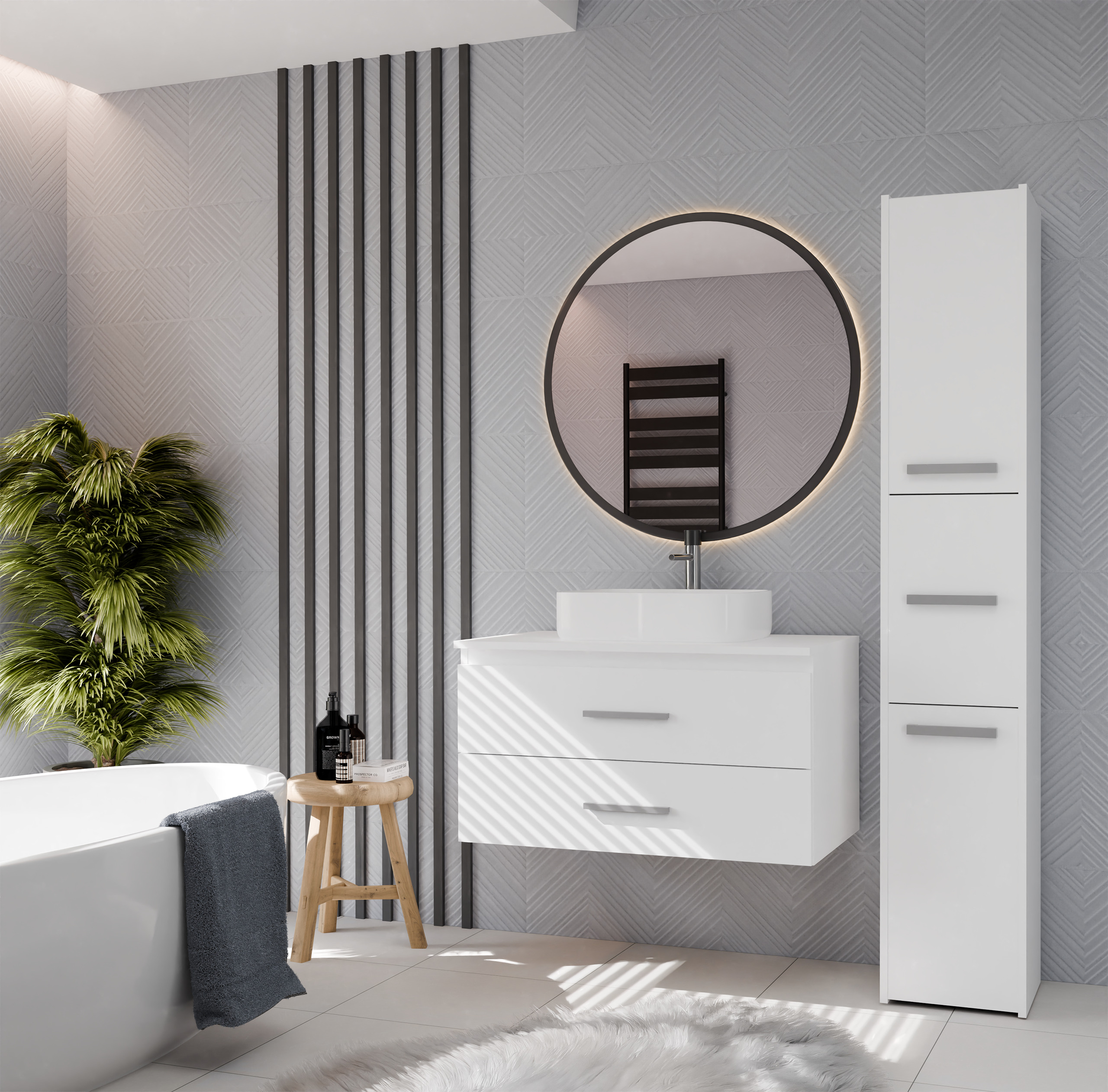 Viseći kupatilski element za lavabo Mandeville 325