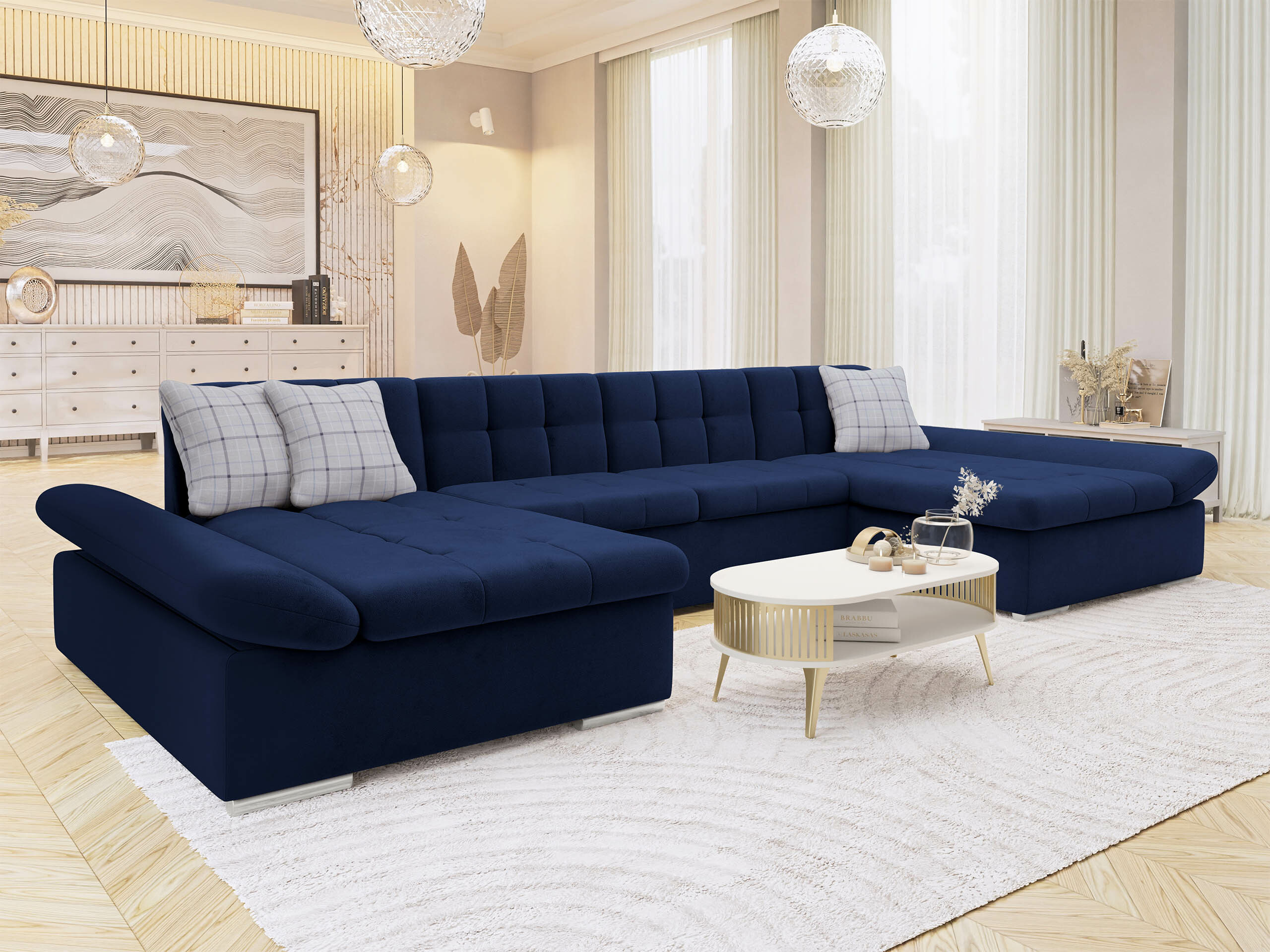 Ugaona sofa Comfivo 155 (Magic Velvet 2216 + Senegal 818)