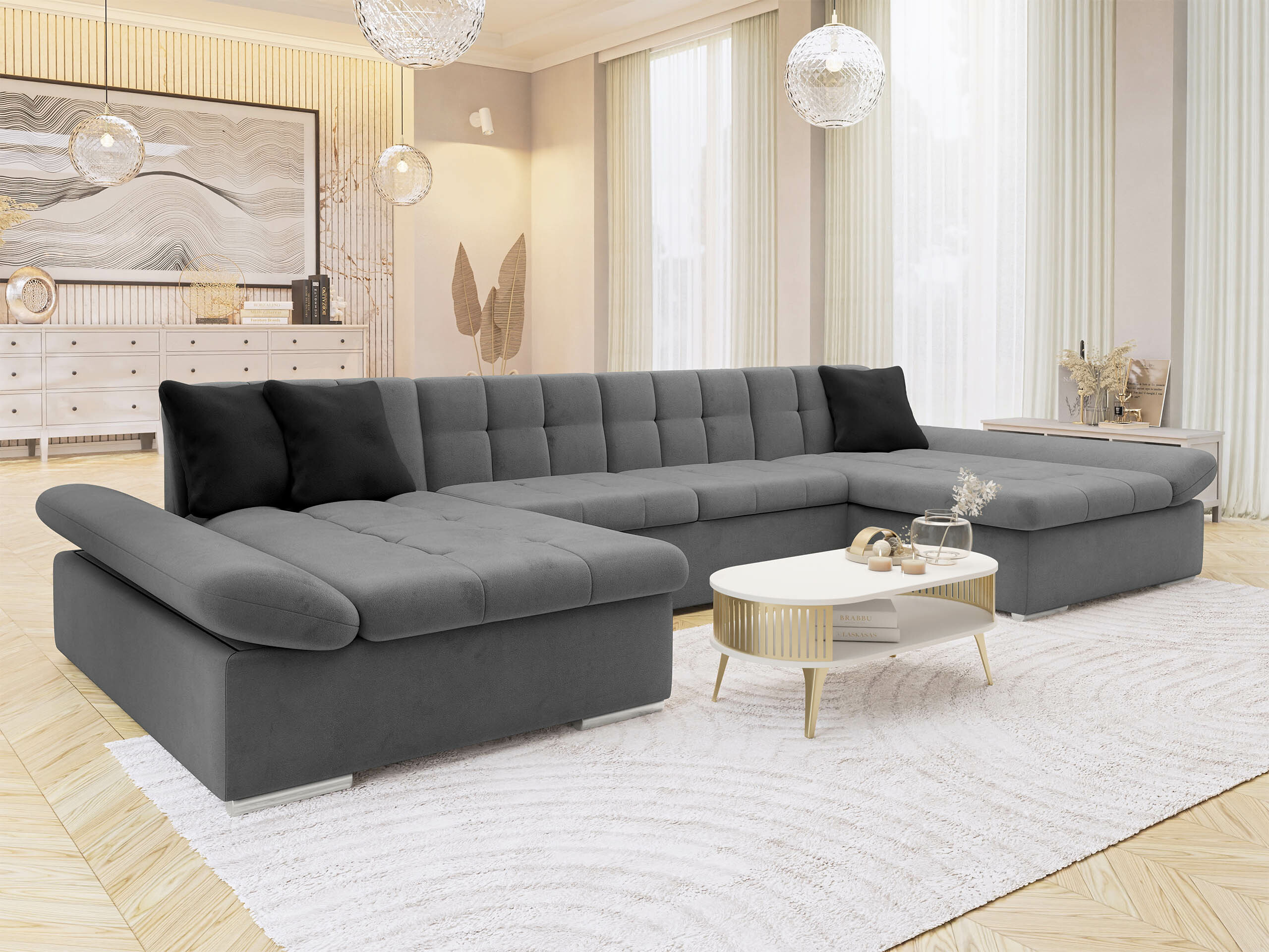Ugaona sofa Comfivo 155 (Magic Velvet 2217 + Magic Velvet 2219)