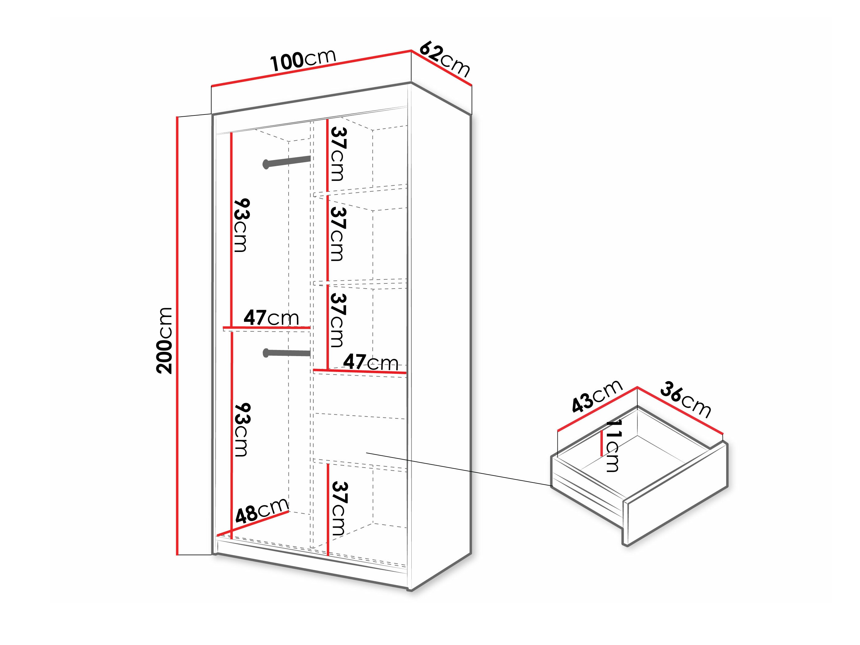 Ormar Hartford 575 (Crno)