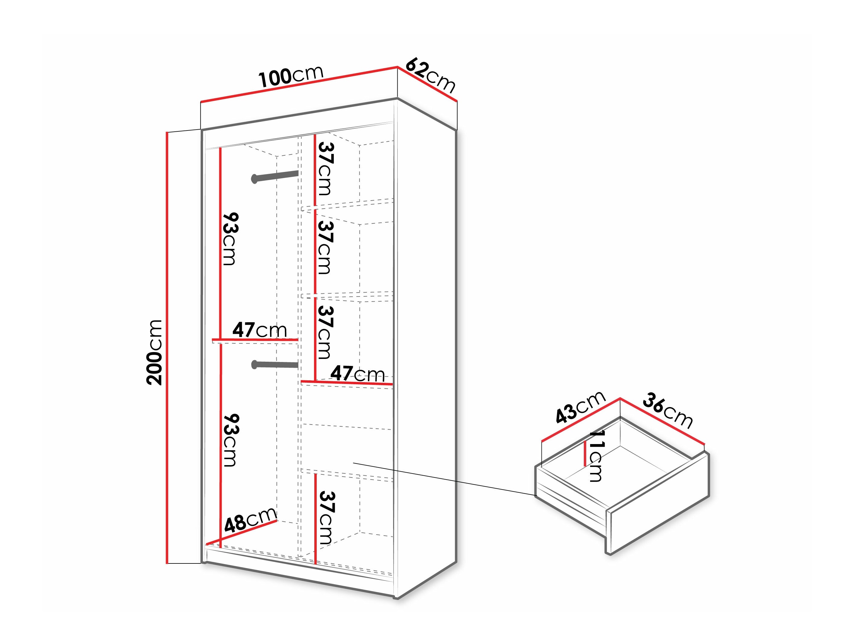Ormar Hartford 575 (Crno)