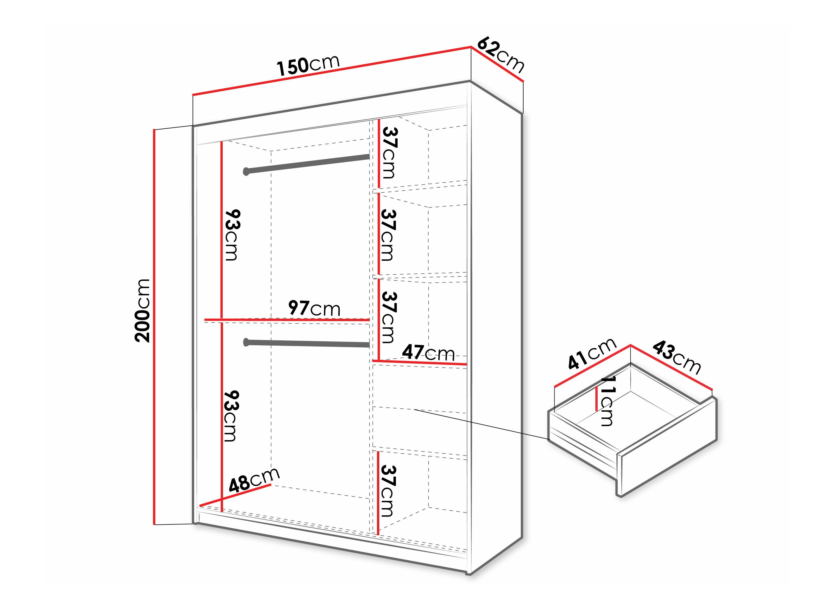 Ormar Hartford 576 (Crno)