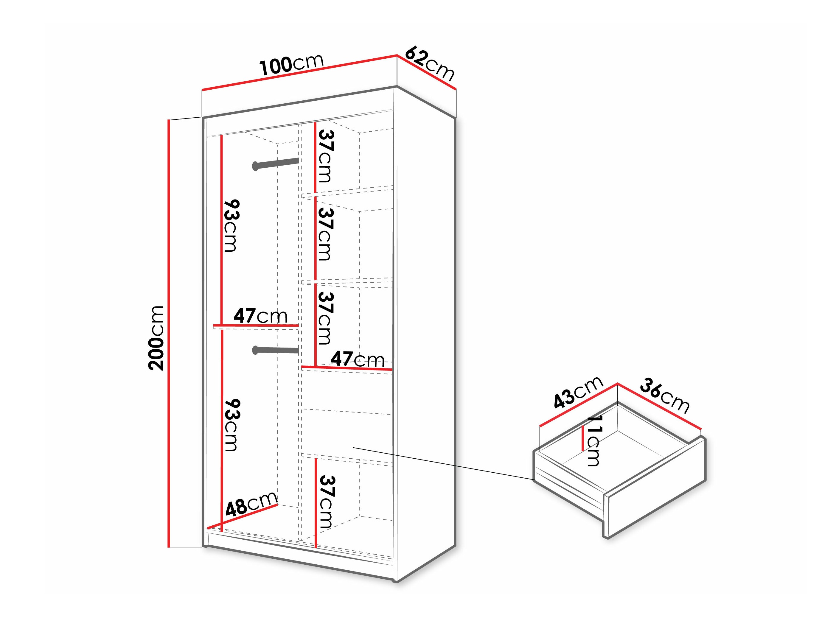 Ormar Hartford 576 (Crno)