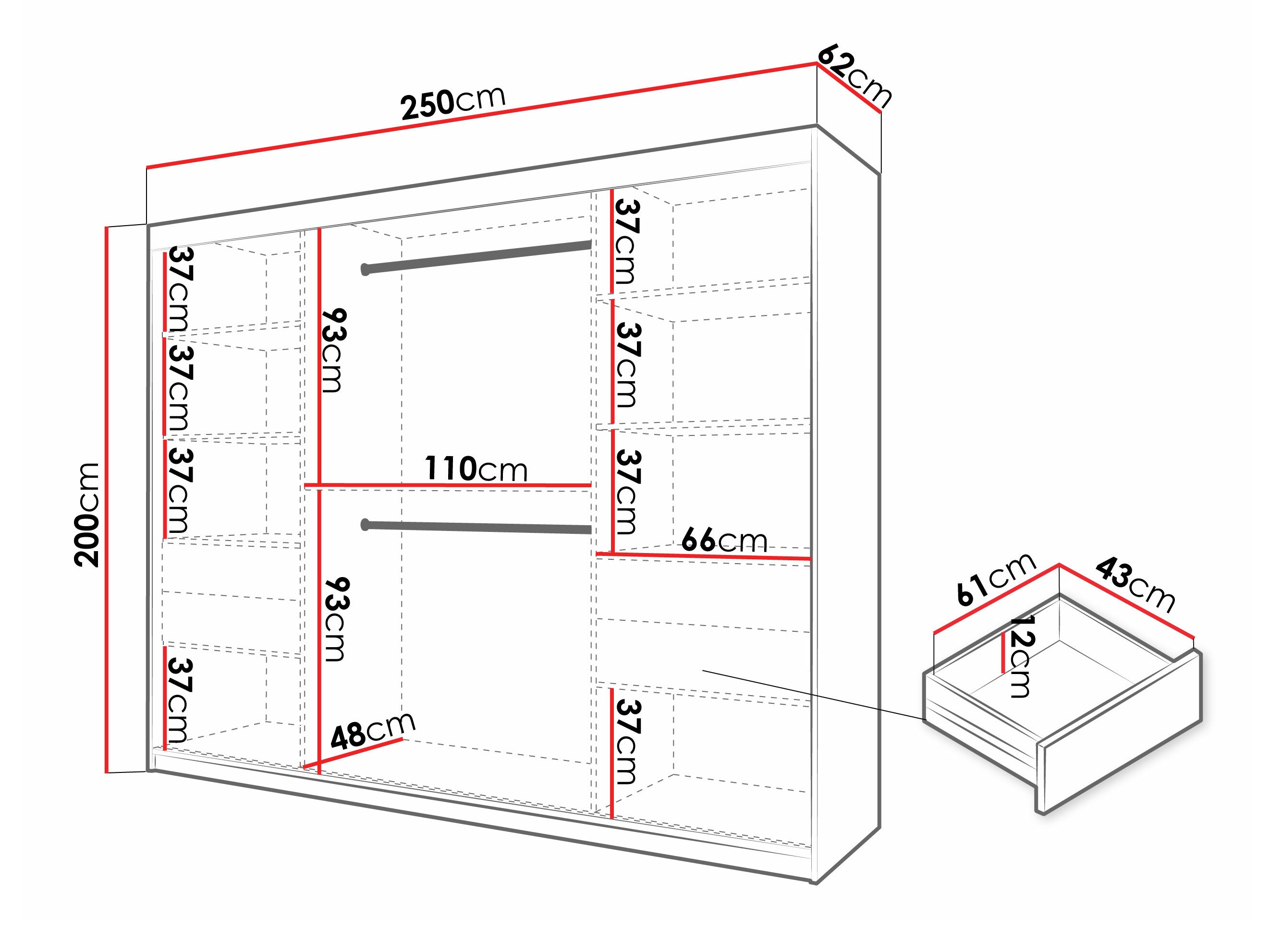 Ormar Hartford 575 (Crno)