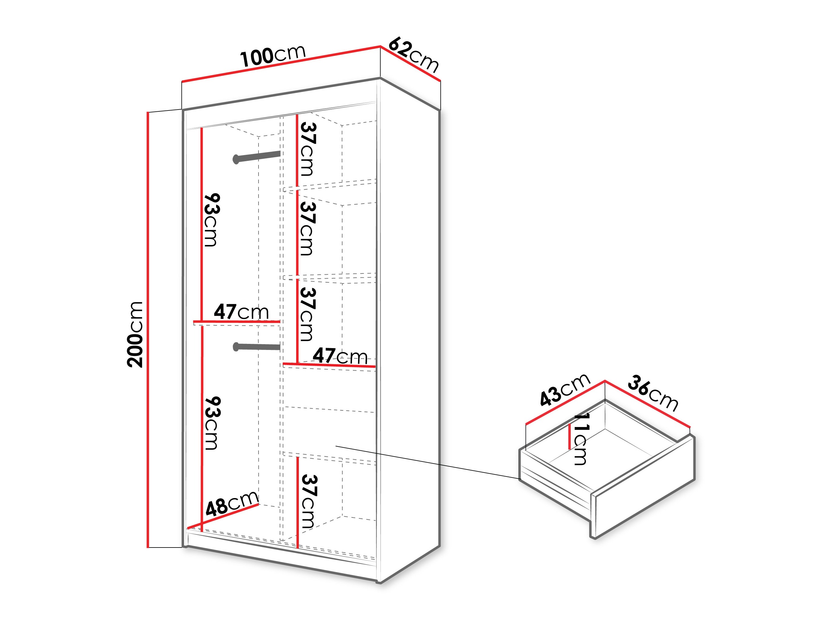 Ormar Hartford 578 (Crno)
