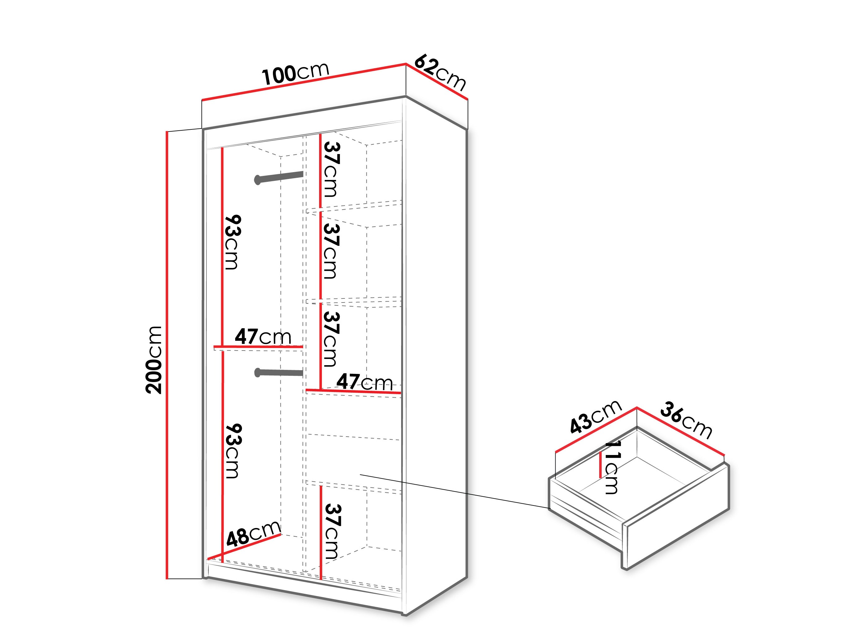 Ormar Hartford 578 (Sonoma hrast)