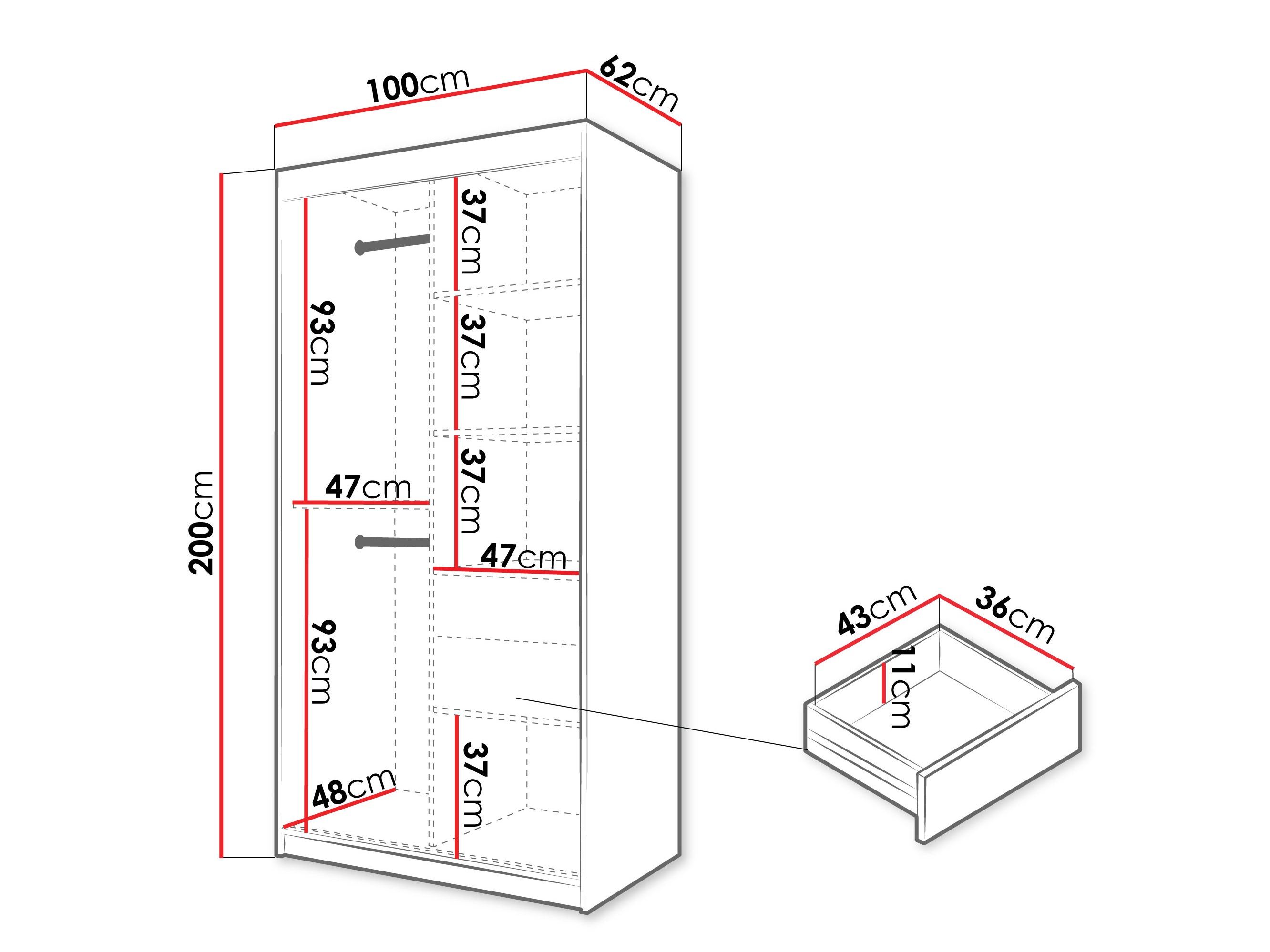 Ormar Hartford 578 (Zanatski hrast)