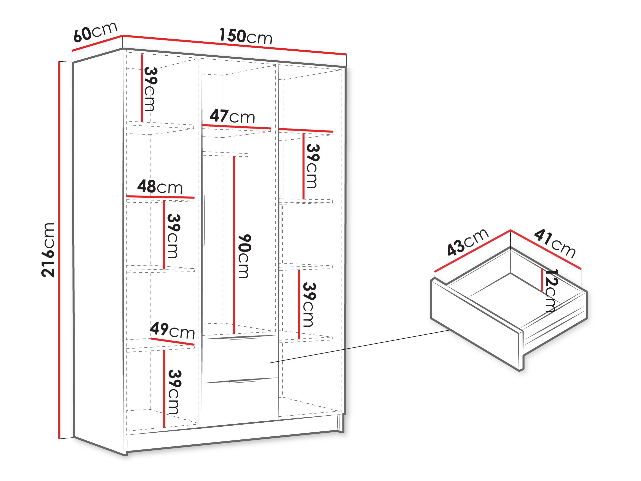 Ormar Closico 200 (Hrast)