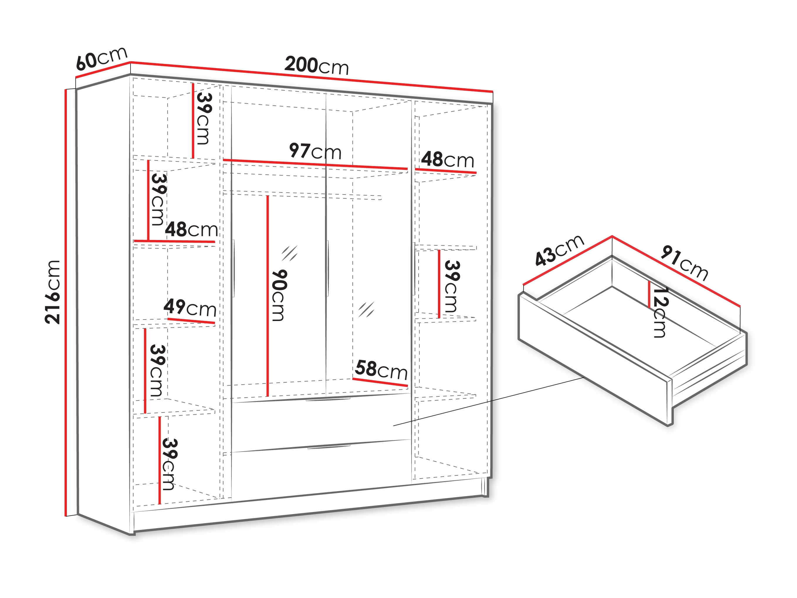 Ormar Closico 201 (Kašmir)