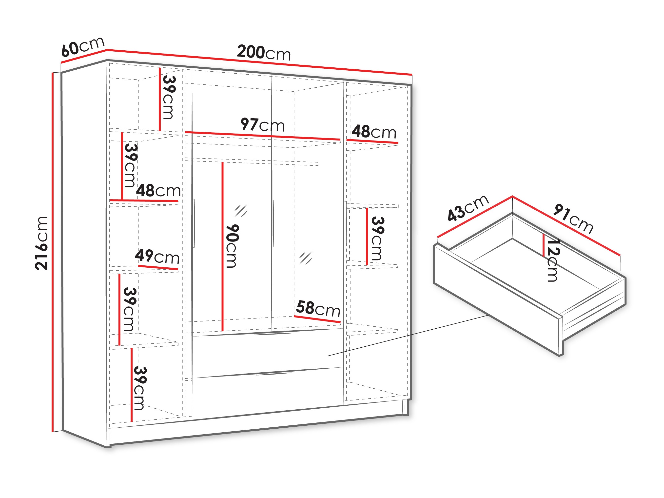 Ormar Closico 201 (Kašmir)
