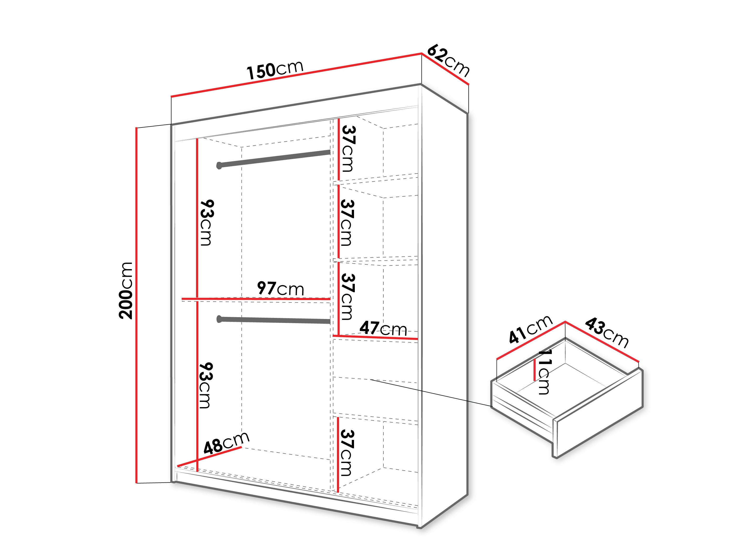 Ormar Hartford 578 (Crno)