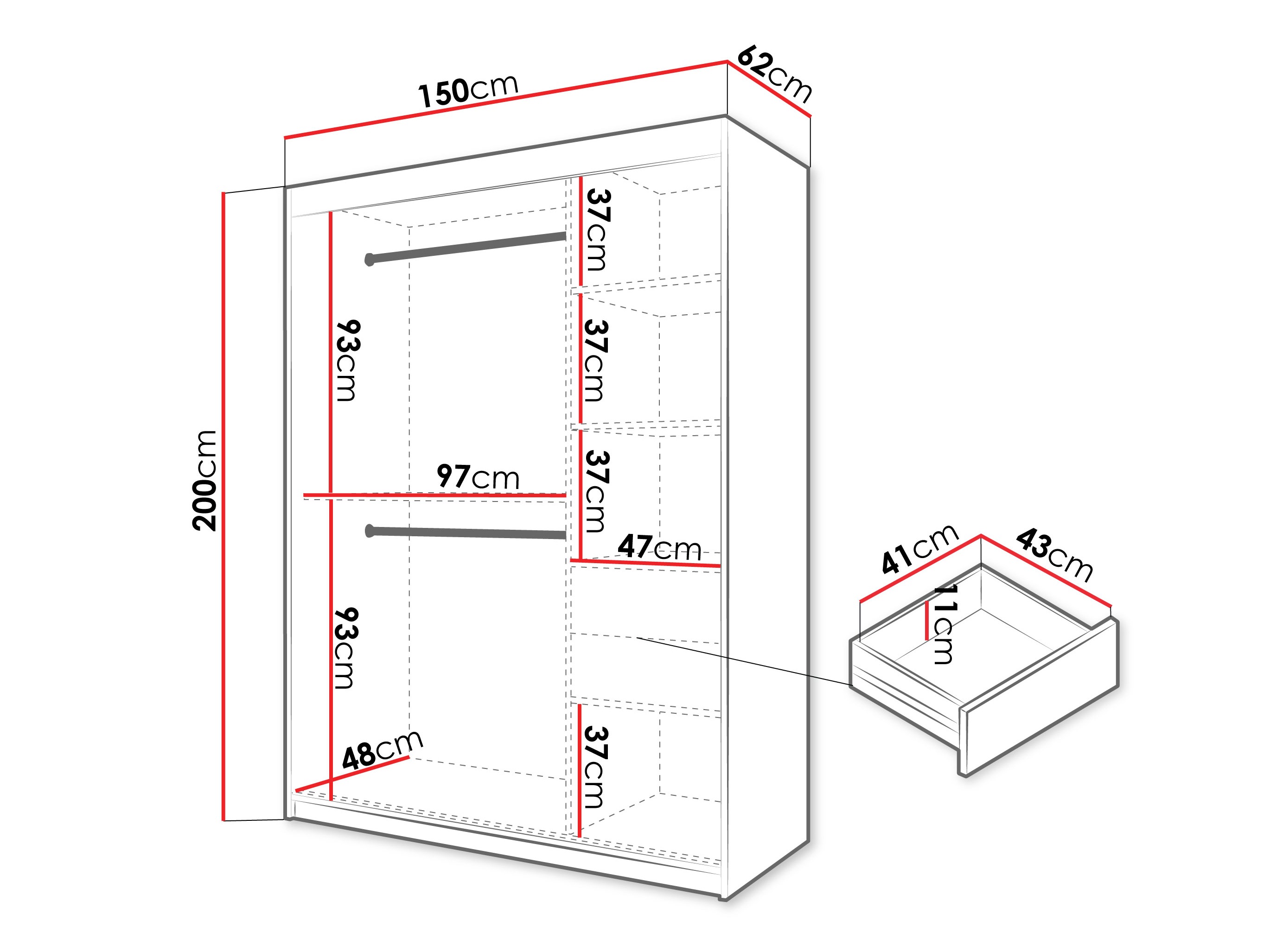 Ormar Hartford 578 (Sonoma hrast)