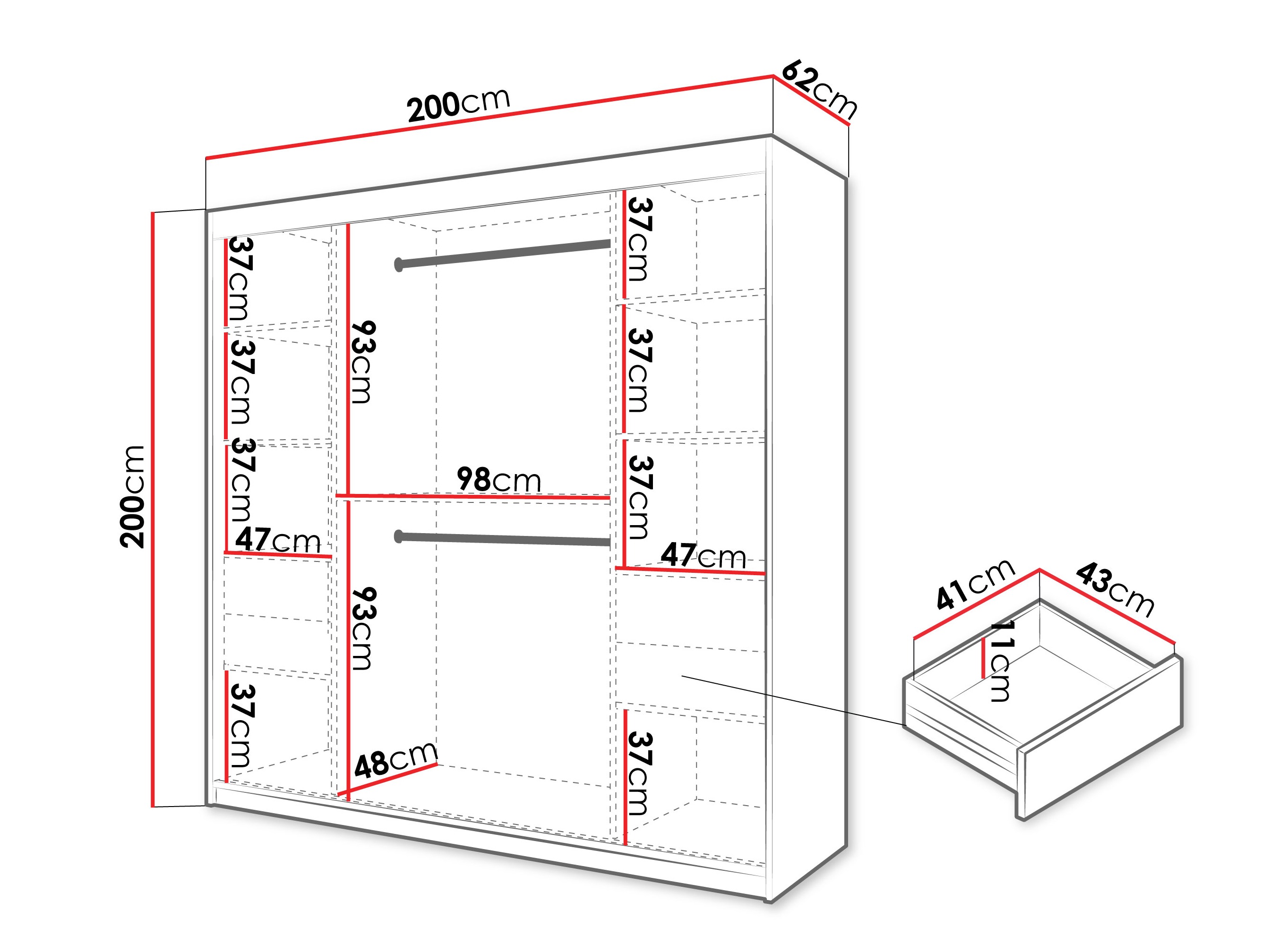 Ormar Hartford 578 (Zanatski hrast)