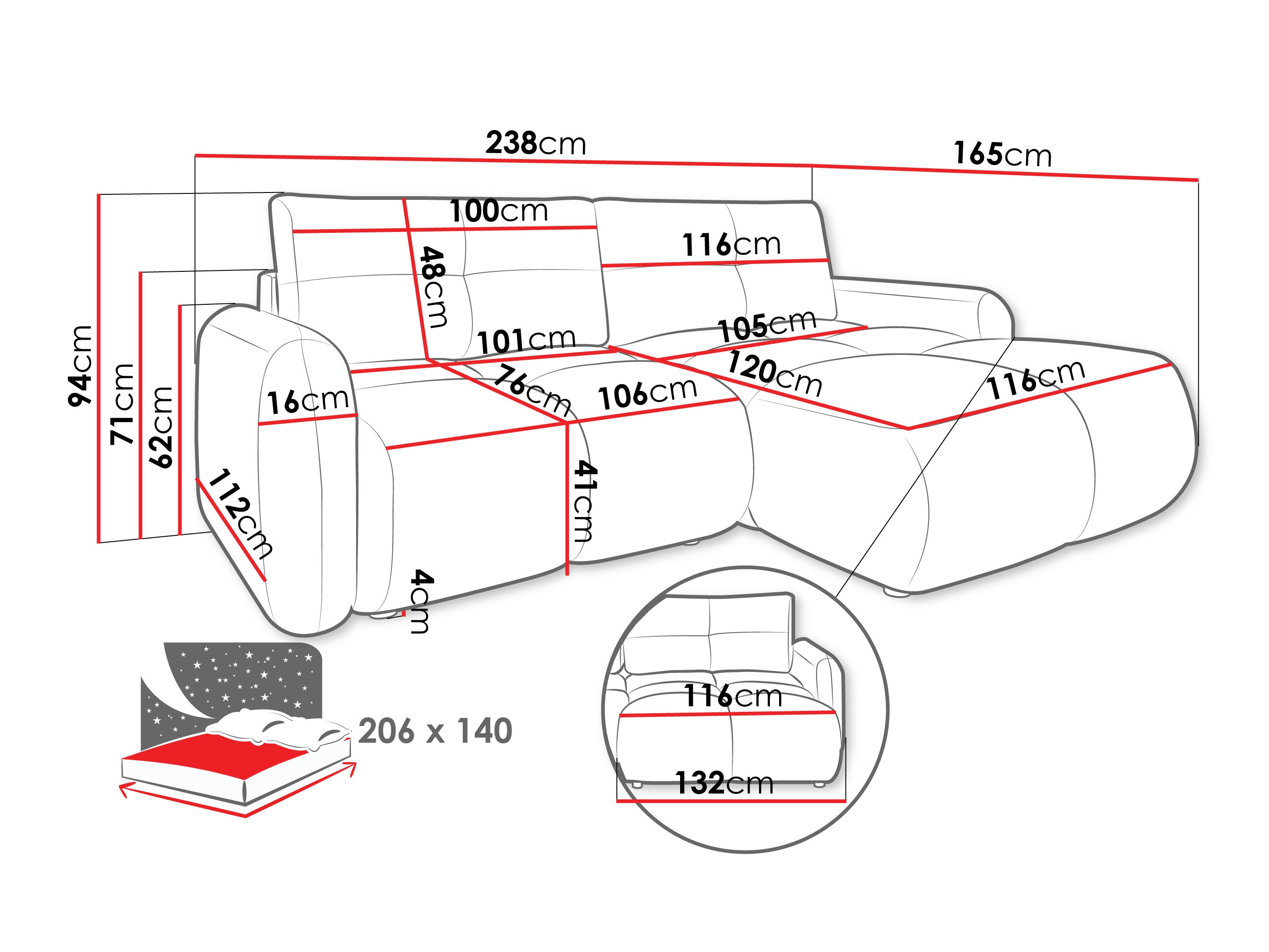 Ugaona garnitura Clinton 101 (Lambi 06)