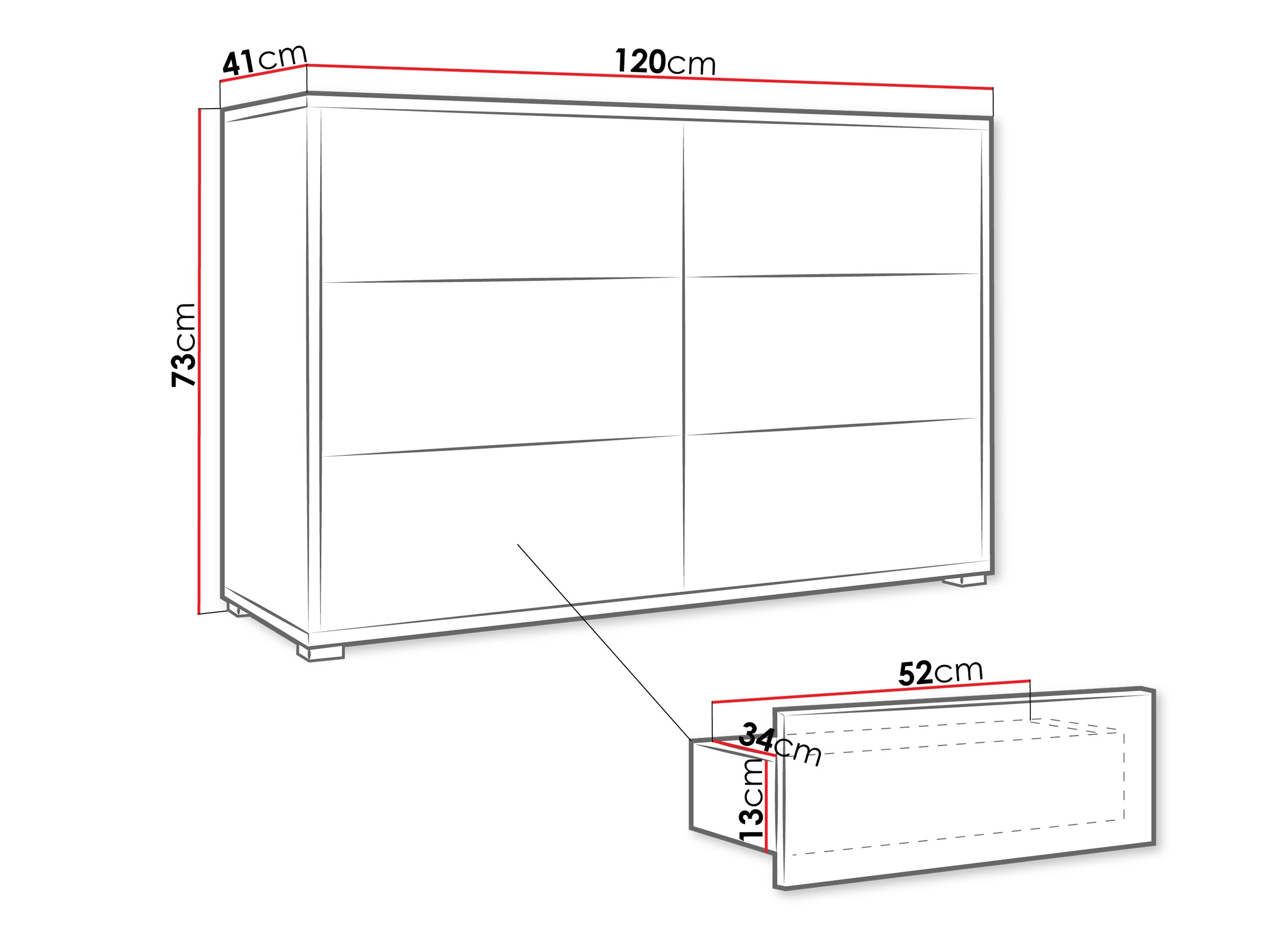 Komoda Comfivo Fersoe 103 (Hrast)