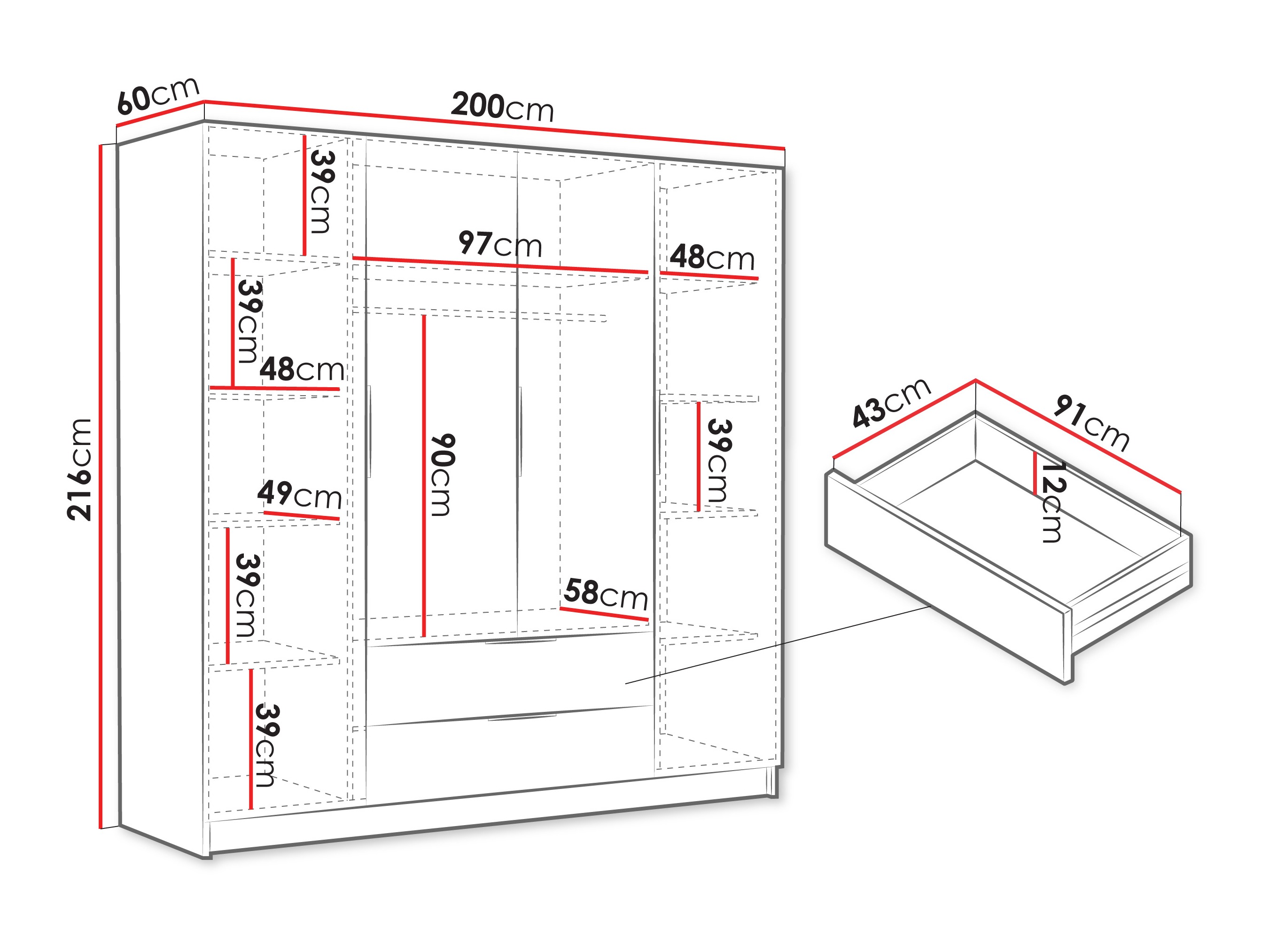 Ormar Closico 202 (Kašmir)