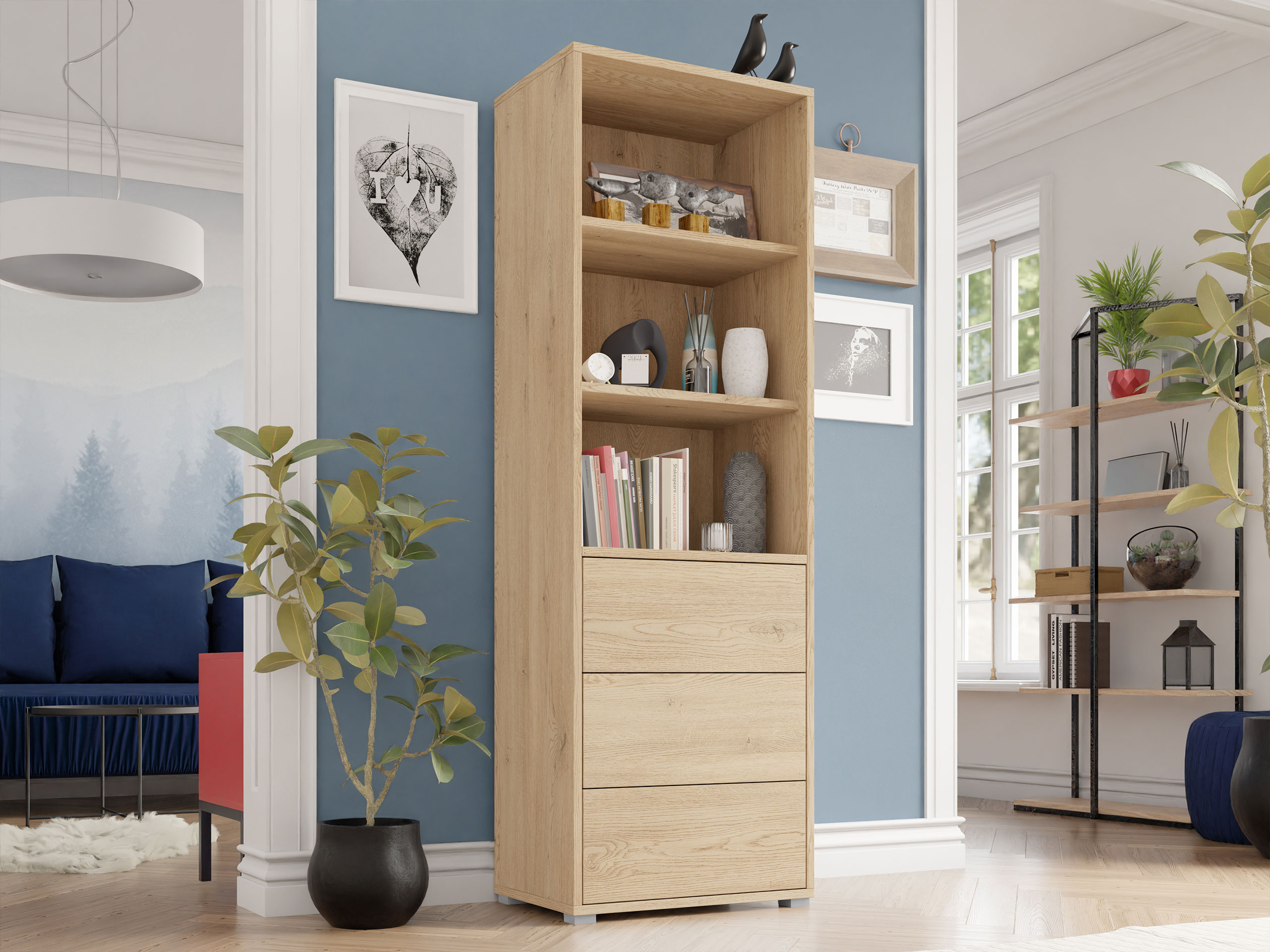 Polica Comfivo Fersoe 105 (Hrast)