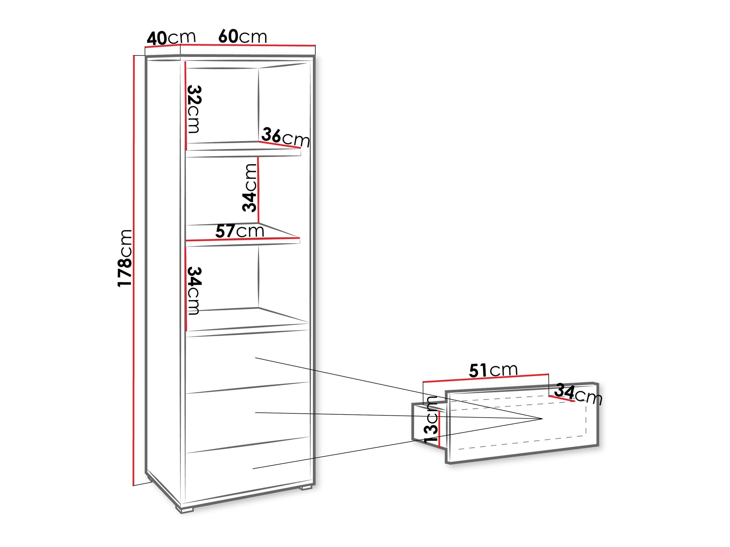 Polica Comfivo Fersoe 105 (Hrast)