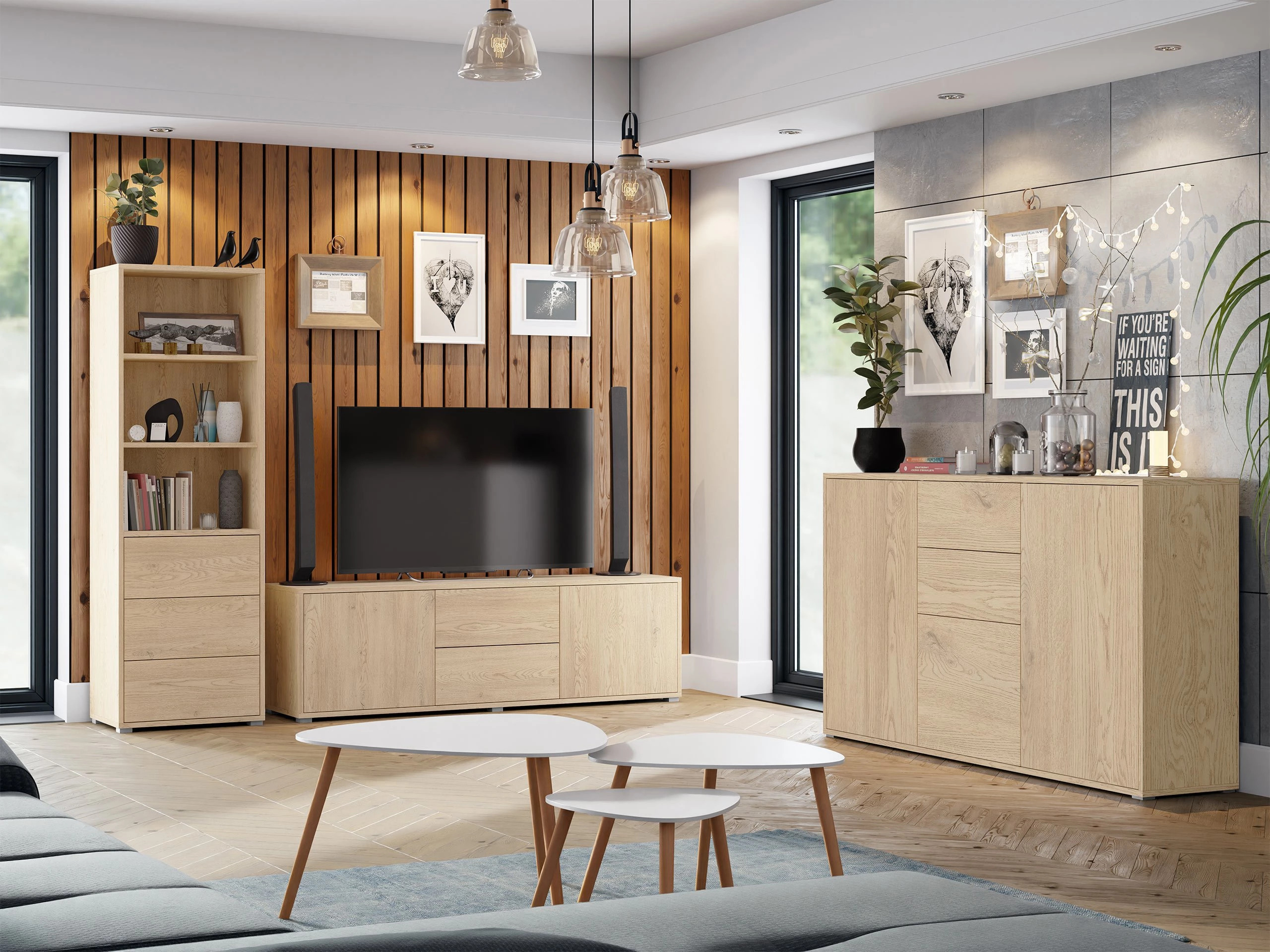 TV komoda Comfivo Tutela (Hrast)
