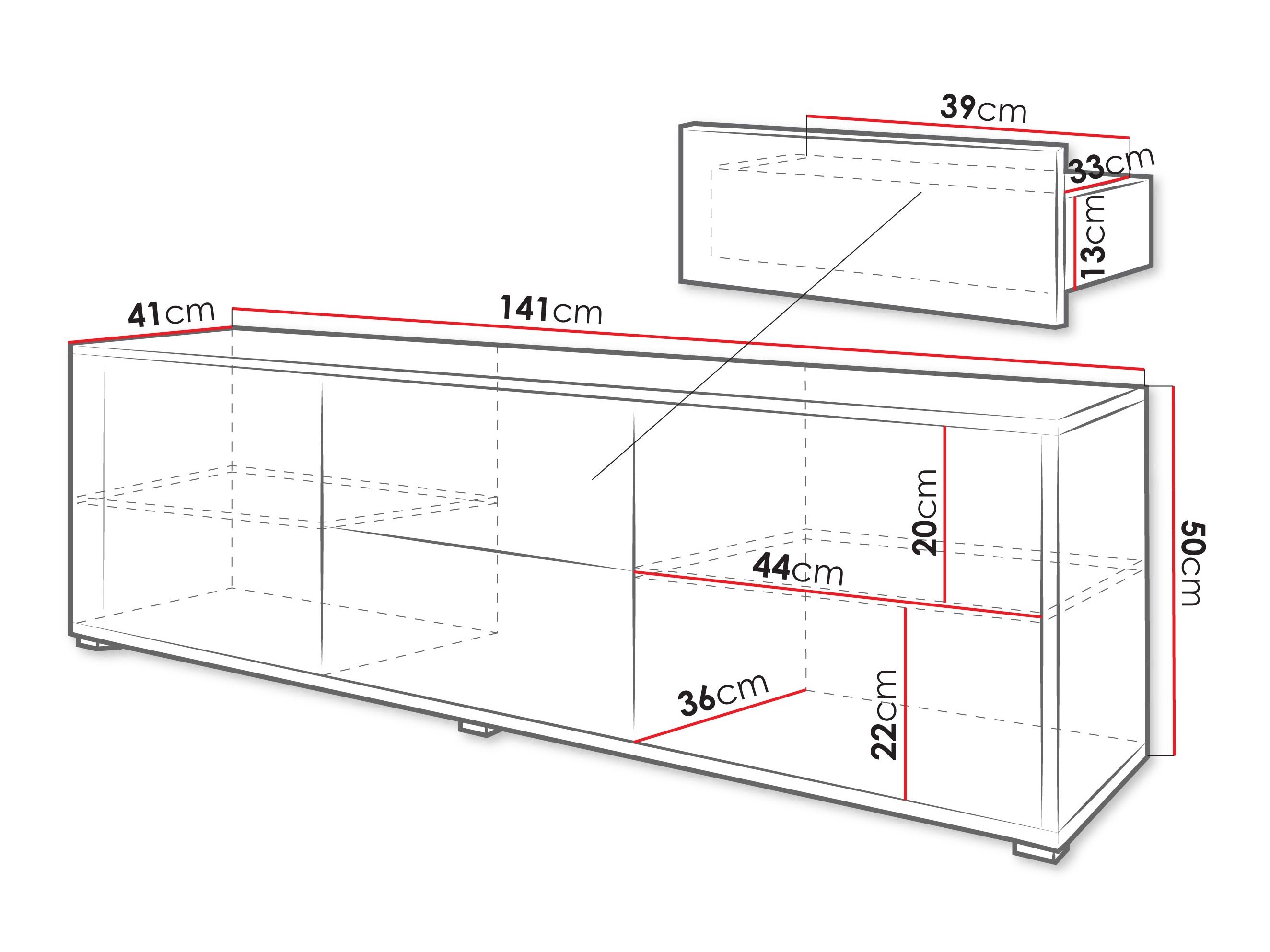 TV sto Comfivo Fersoe 109 (Hrast)