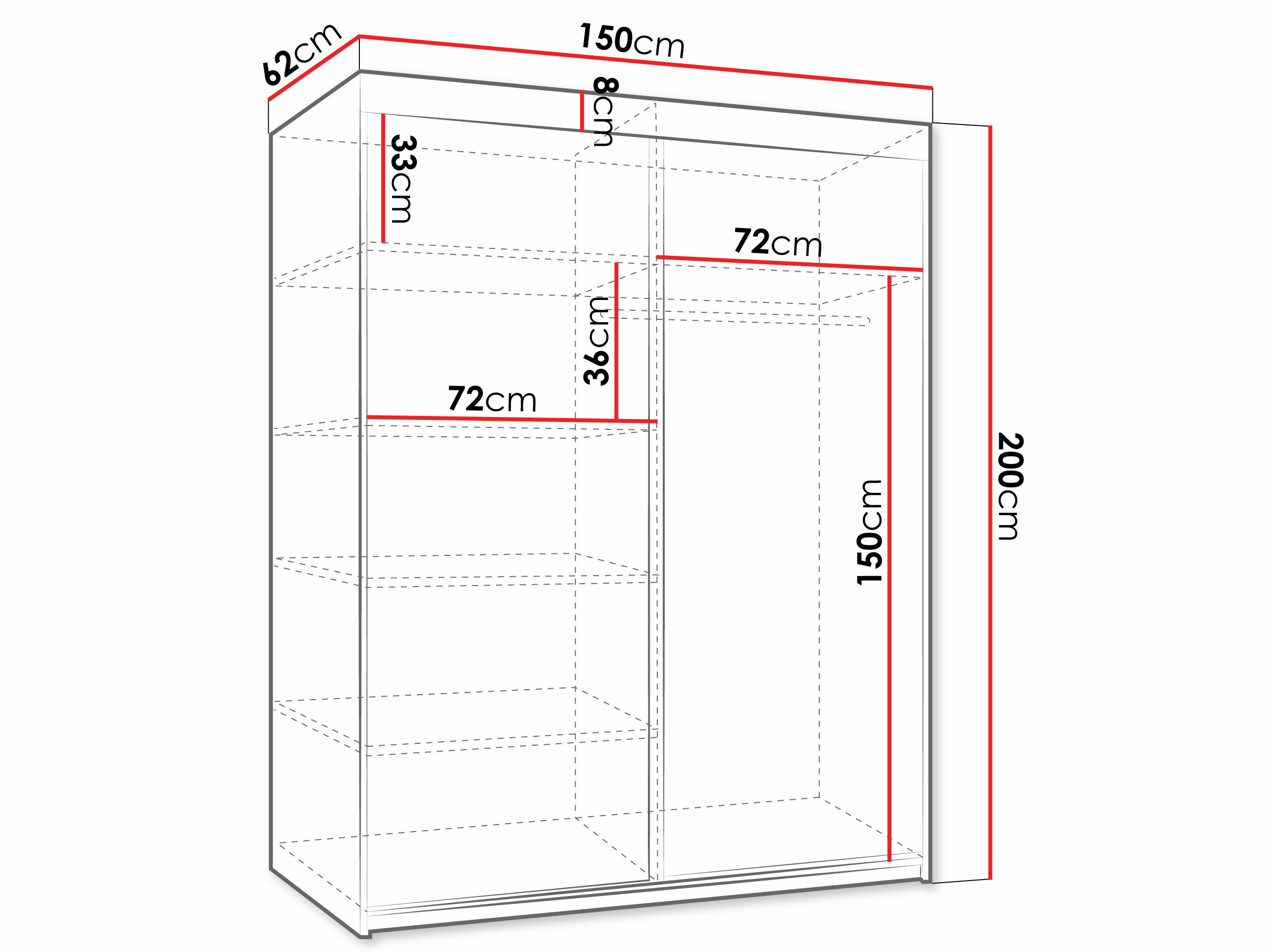 Ormar Dover 110 (Belo)
