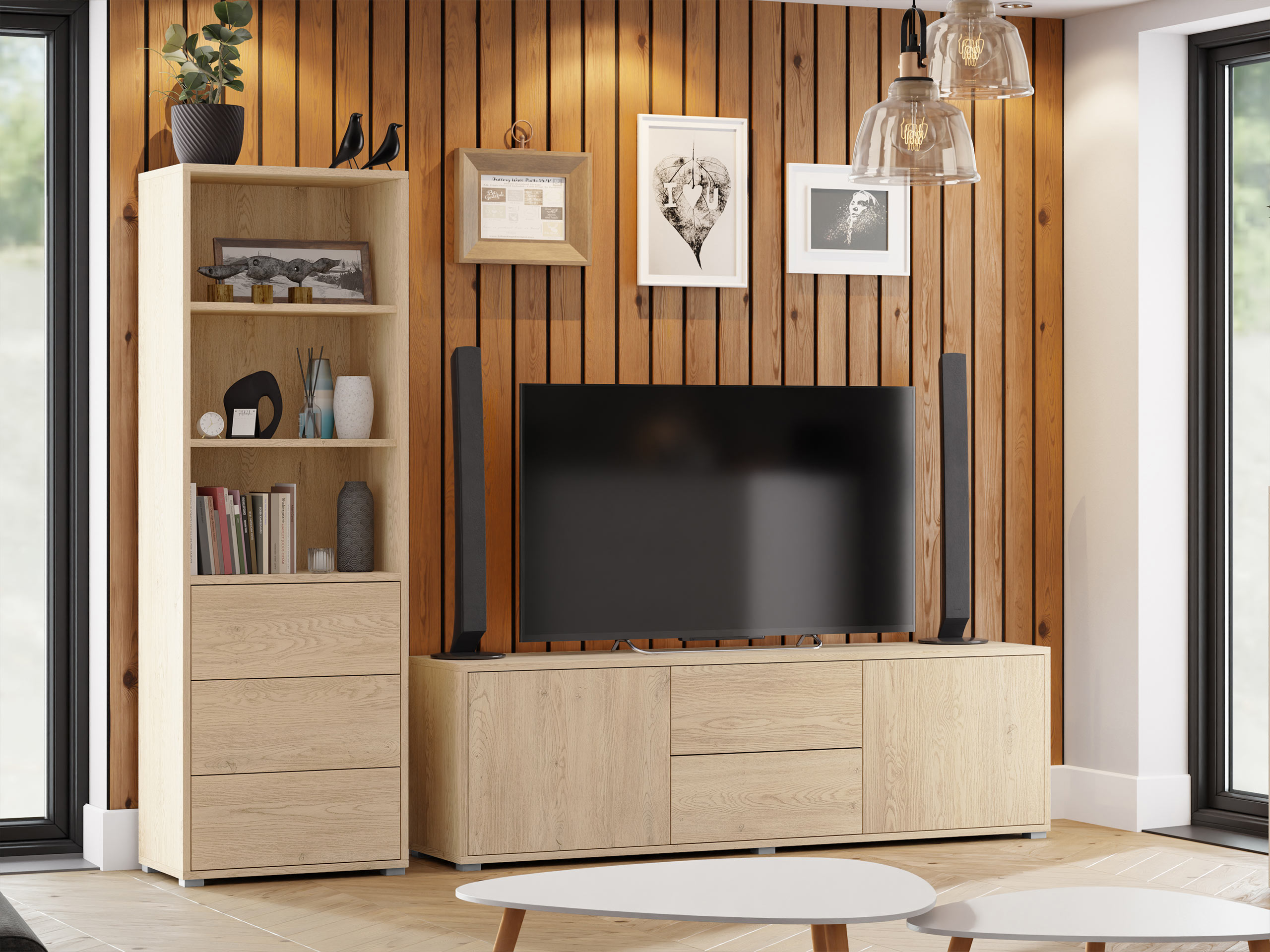 Set za dnevnu sobu Comfivo Fersoe 111 (Hrast)