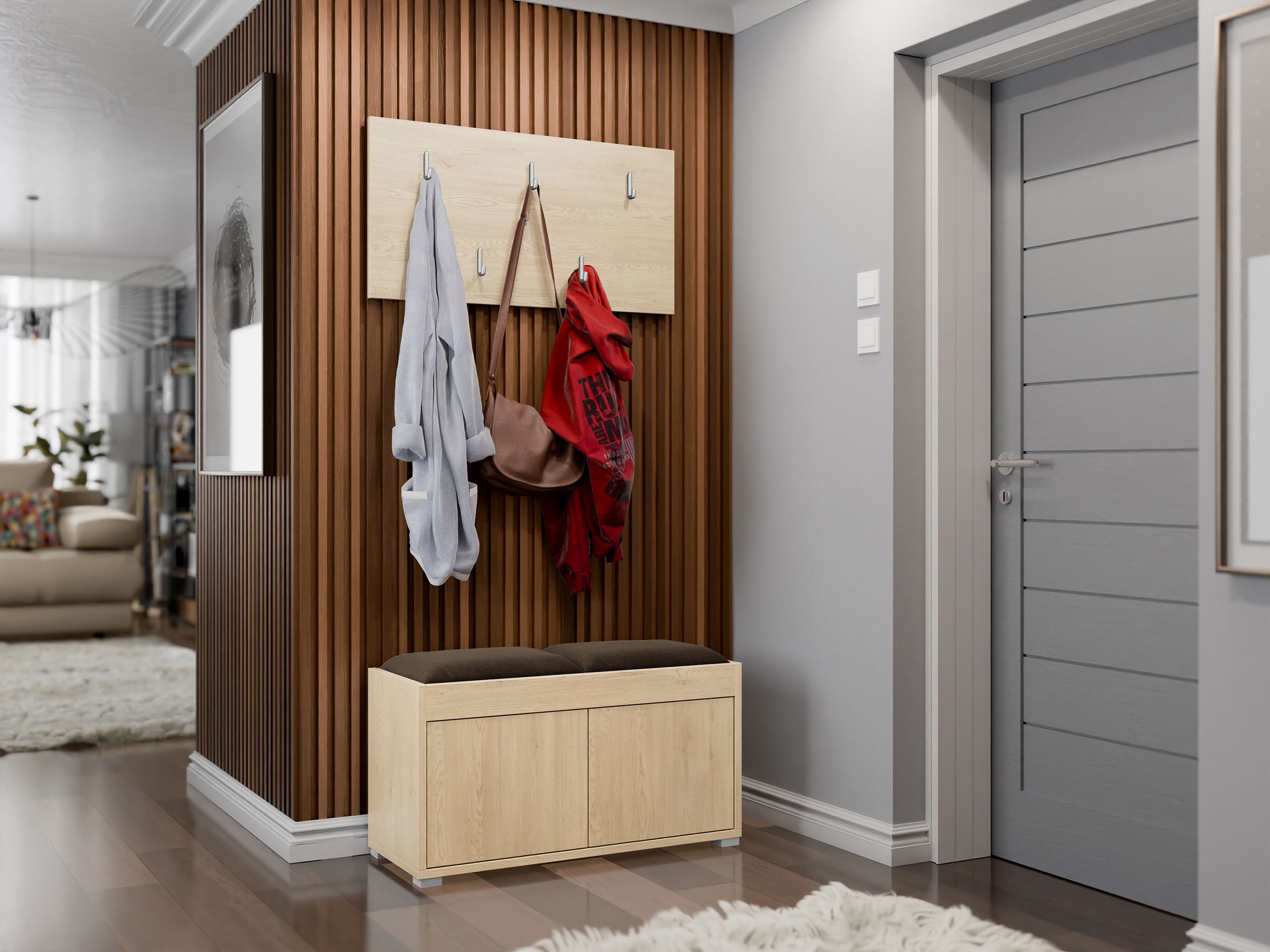 Set za hodnik Comfivo Fersoe 117 (Hrast)