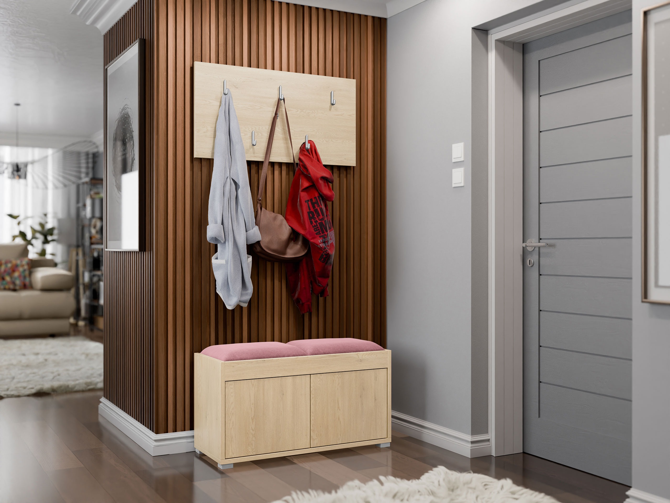 Set za hodnik Comfivo Fersoe 117 (Hrast)