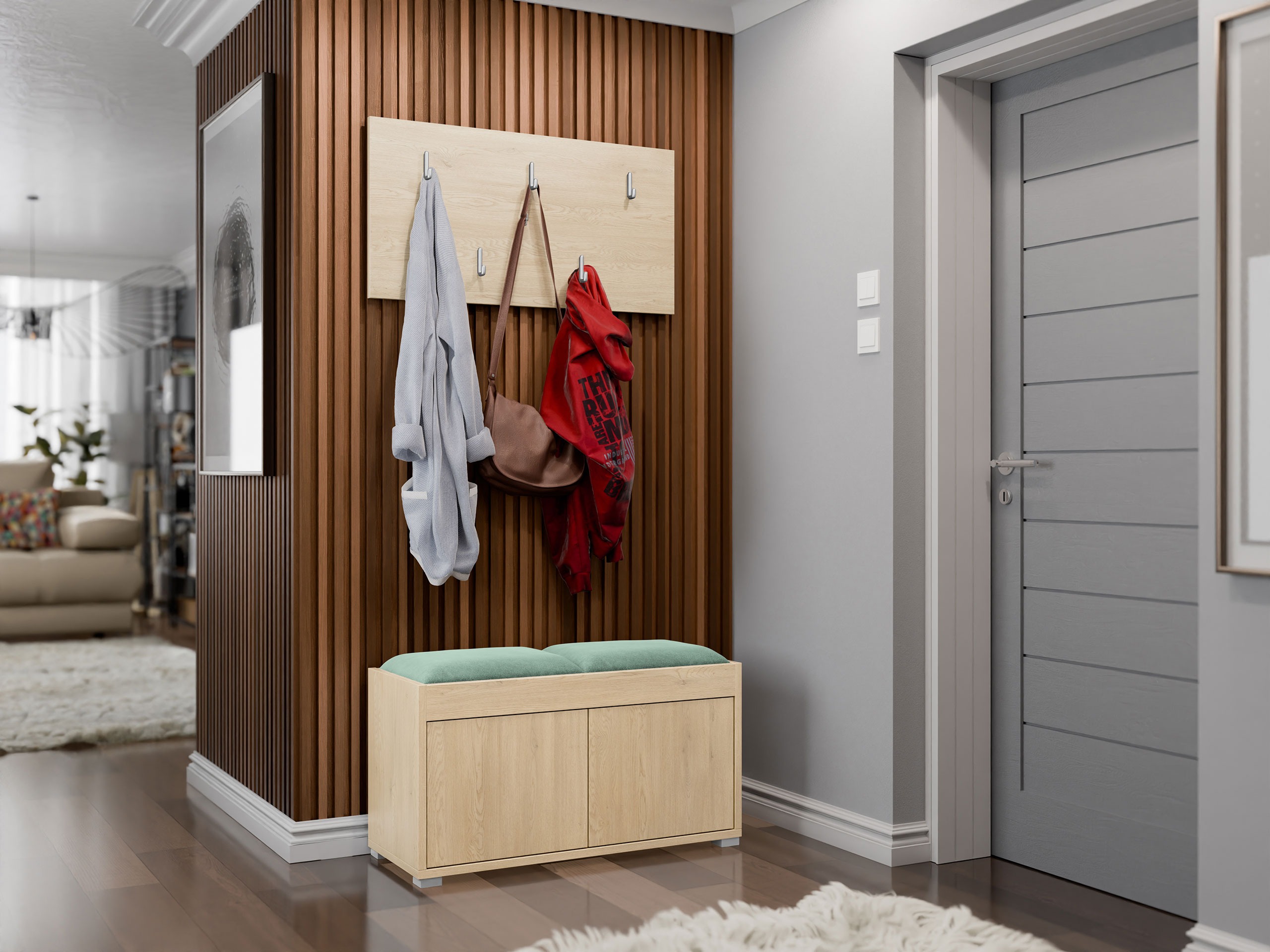 Set za hodnik Comfivo Fersoe 117 (Hrast)