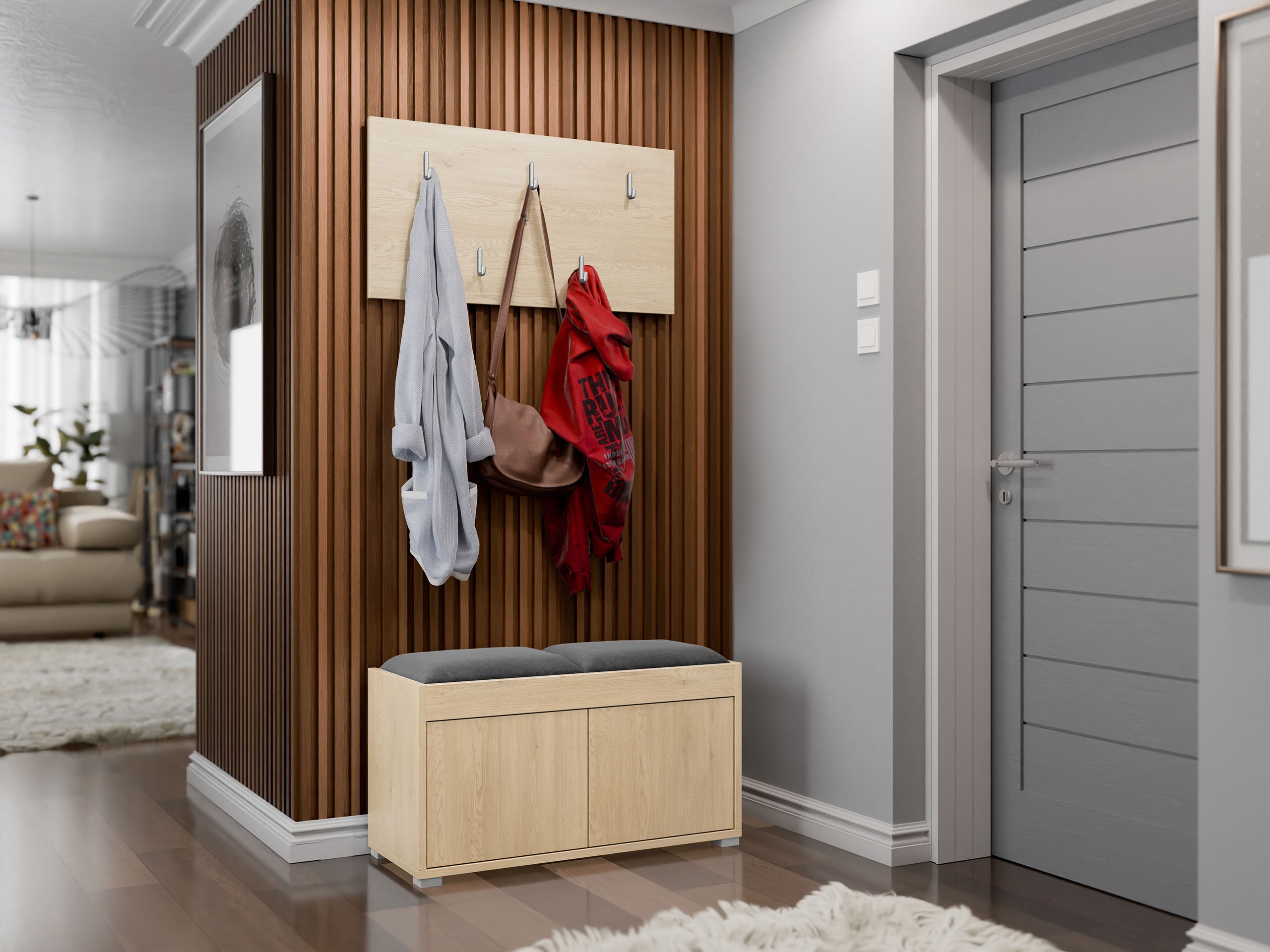 Set za hodnik Comfivo Fersoe 117 (Hrast)