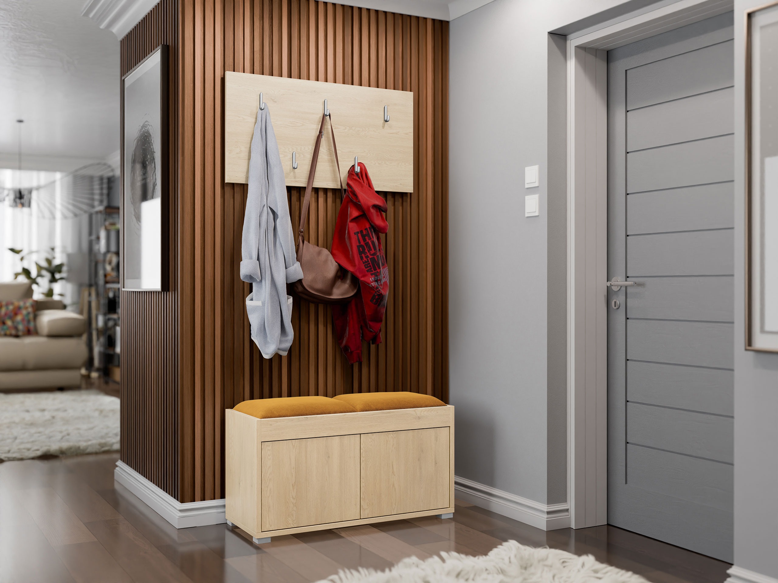 Set za hodnik Comfivo Fersoe 117 (Hrast)