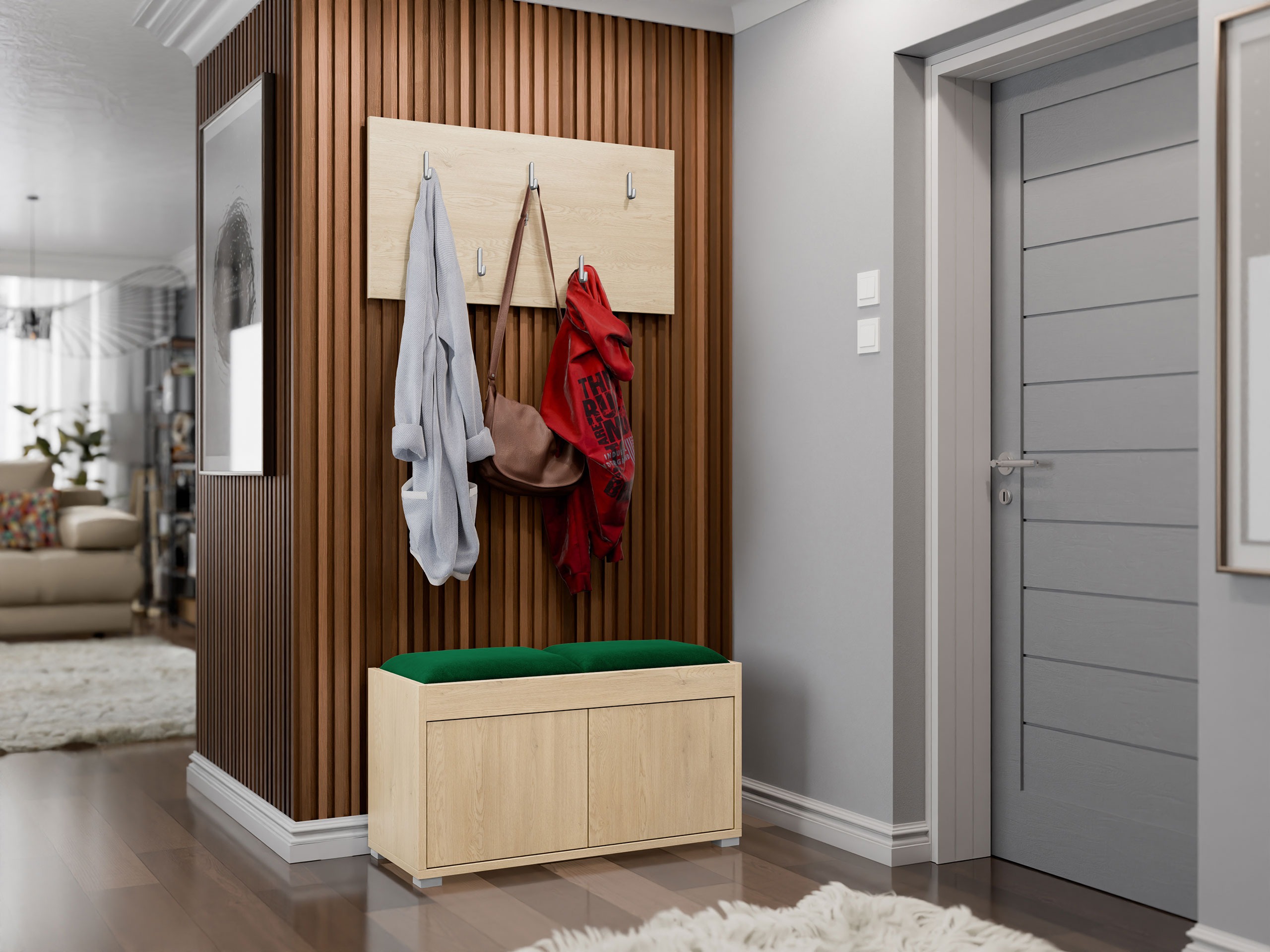 Set za hodnik Comfivo Fersoe 117 (Hrast)